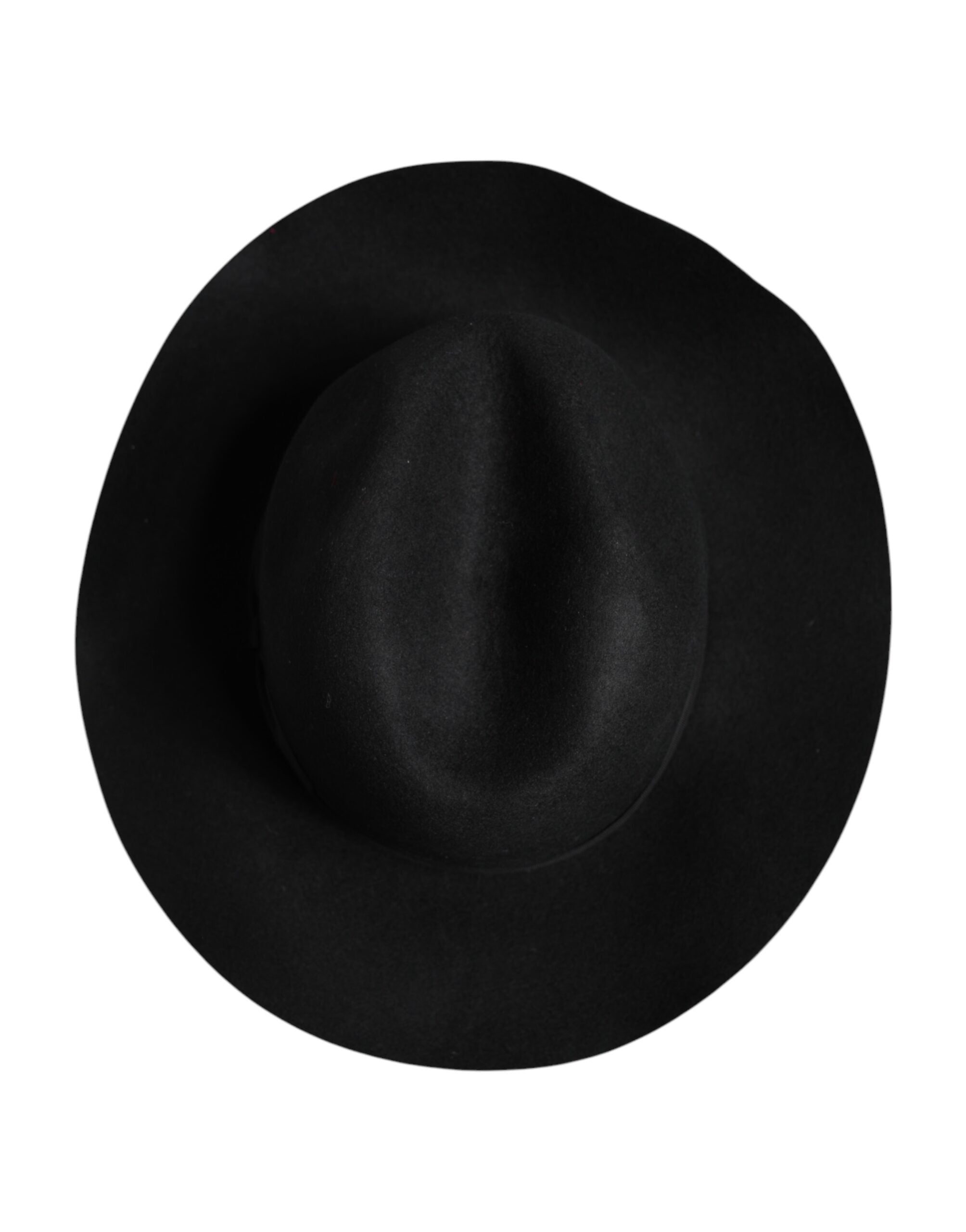 Sombrero fedora trilby negro de ala ancha de Dolce & Gabbana-4