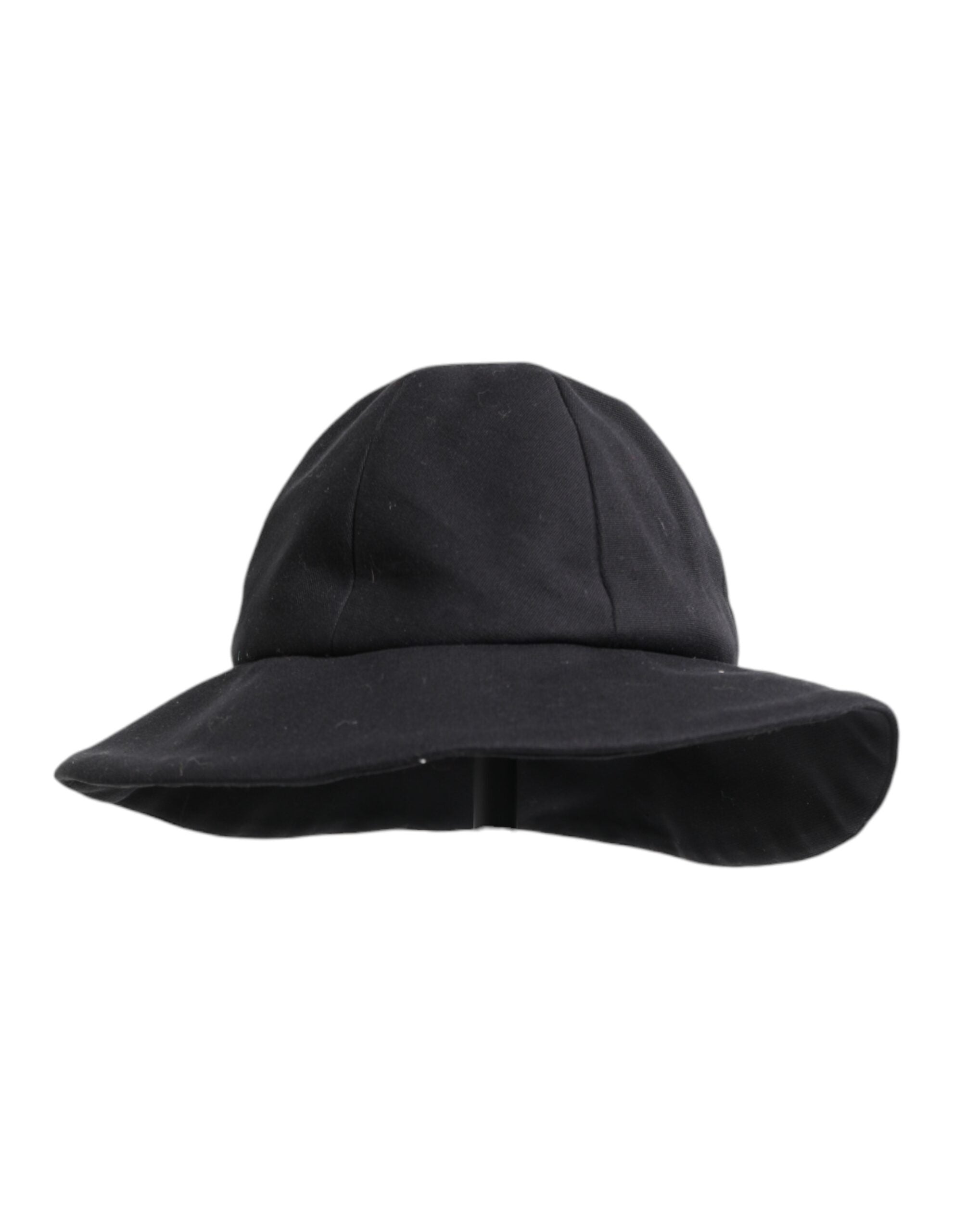 Dolce & Gabbana Schwarzer Eimerhut aus Baumwolle mit breiter Krempe-2
