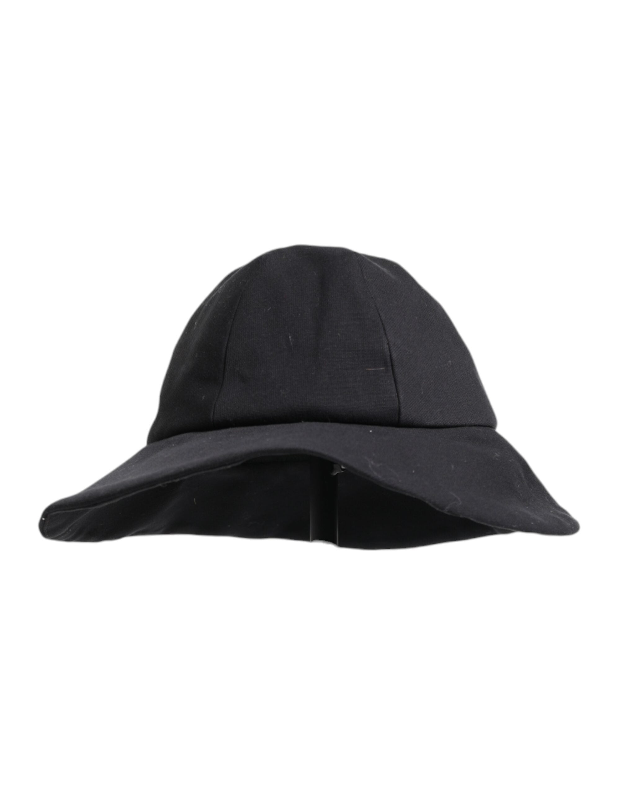 Dolce & Gabbana Schwarzer Eimerhut aus Baumwolle mit breiter Krempe-3