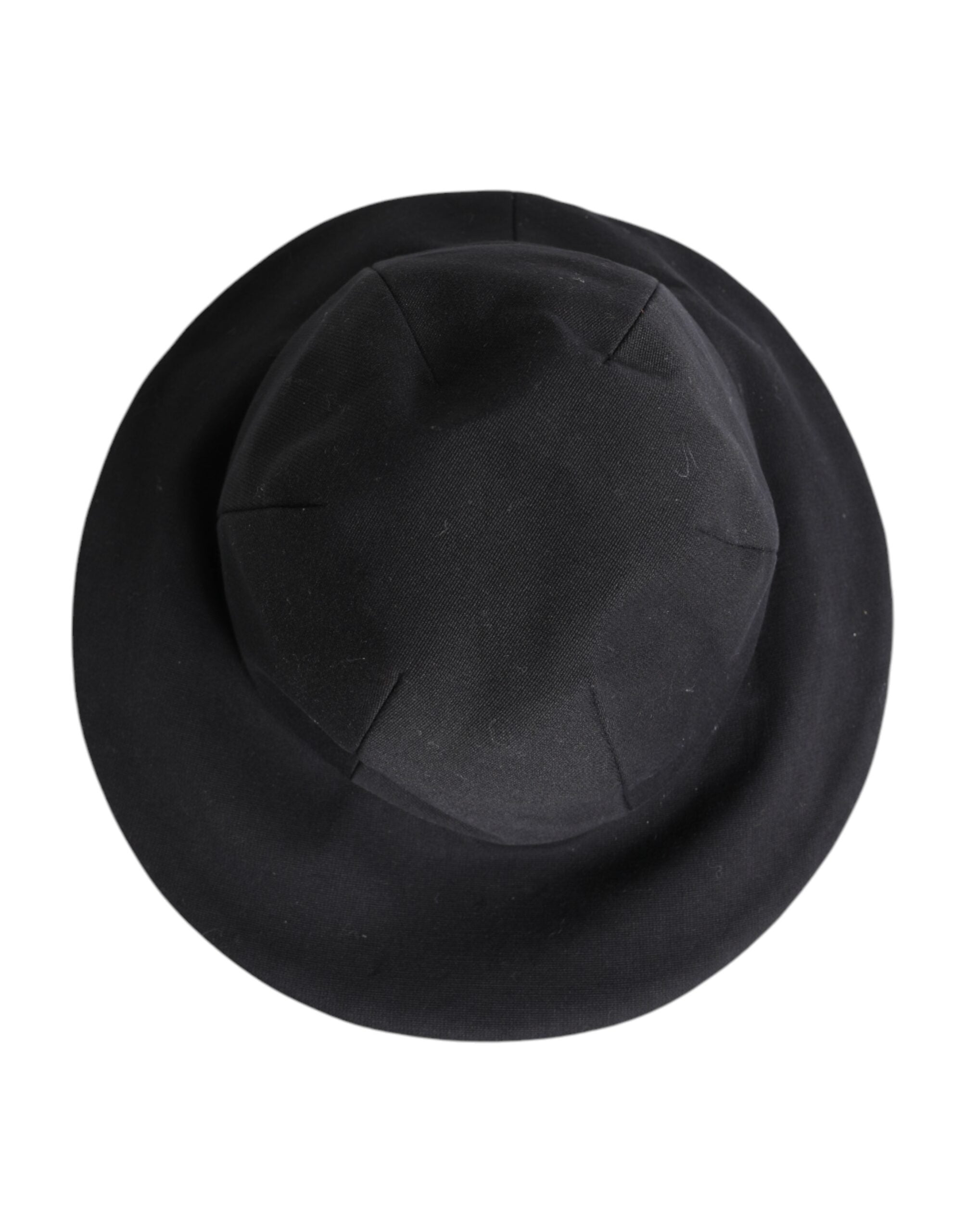 Dolce & Gabbana Schwarzer Eimerhut aus Baumwolle mit breiter Krempe-6