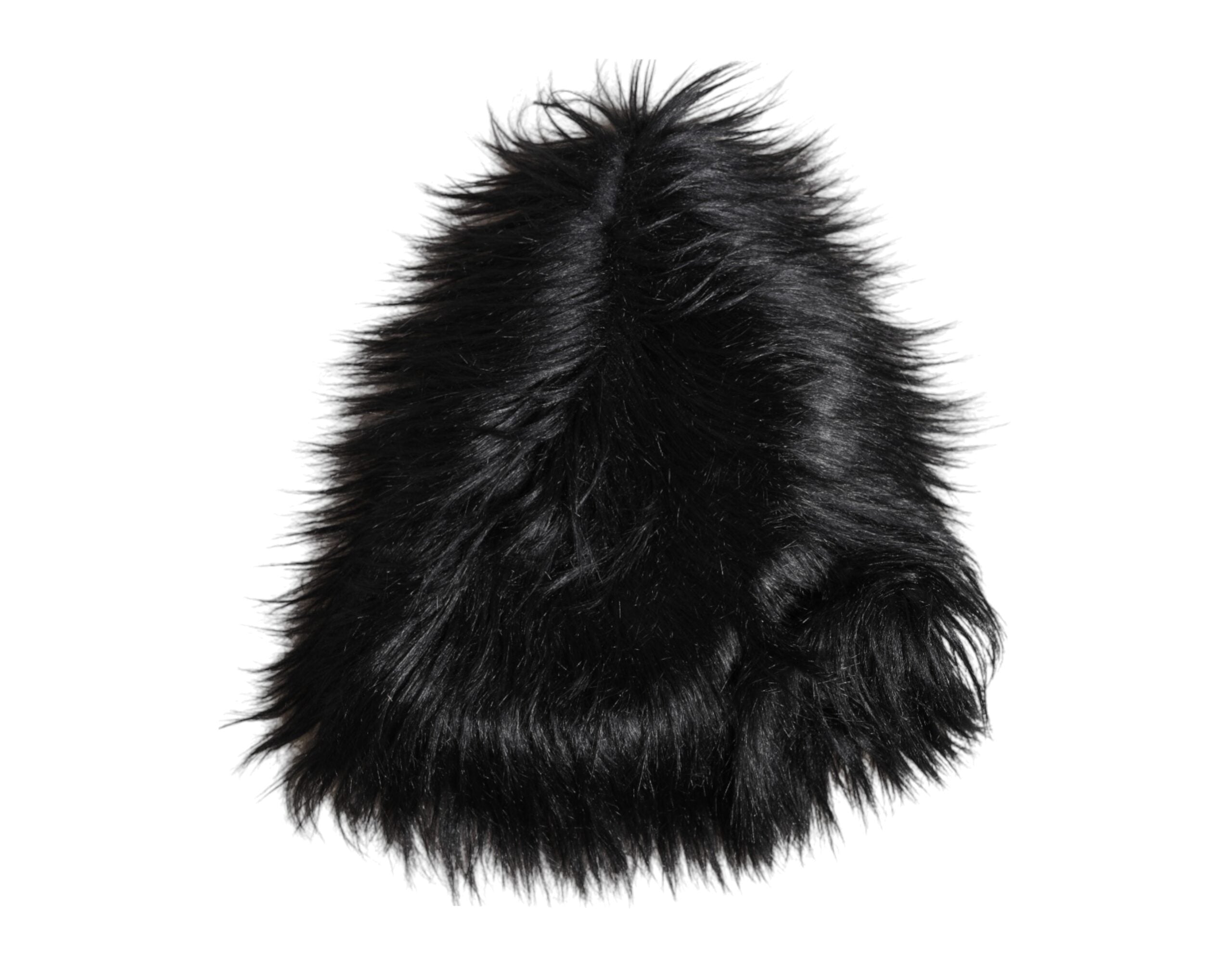 Dolce & Gabbana Schwarzer Acryl Pelz Damen Eimer Hut-3