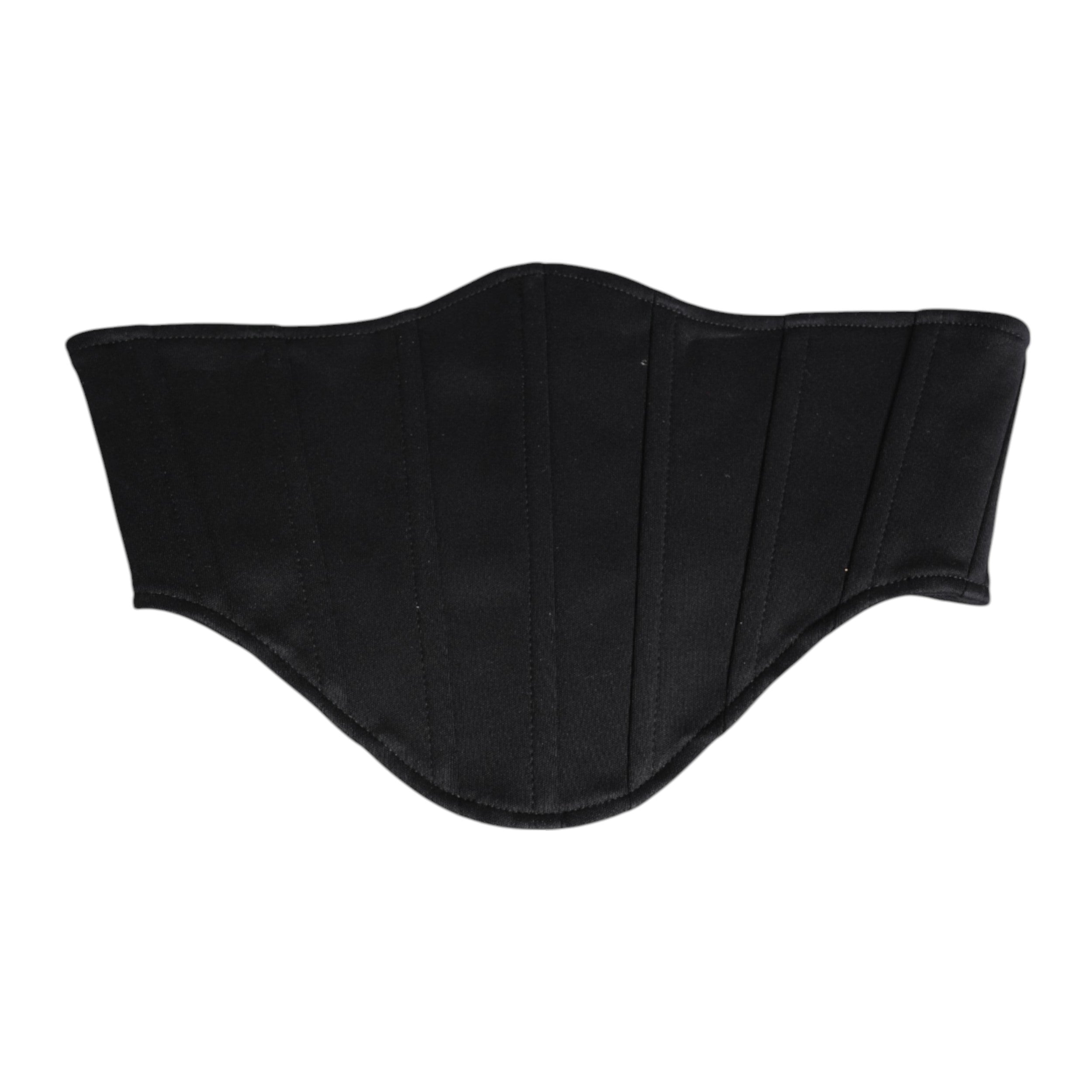 Dolce & Gabbana Black Cotton Waist Tuxedo Belt Cummerbund-5