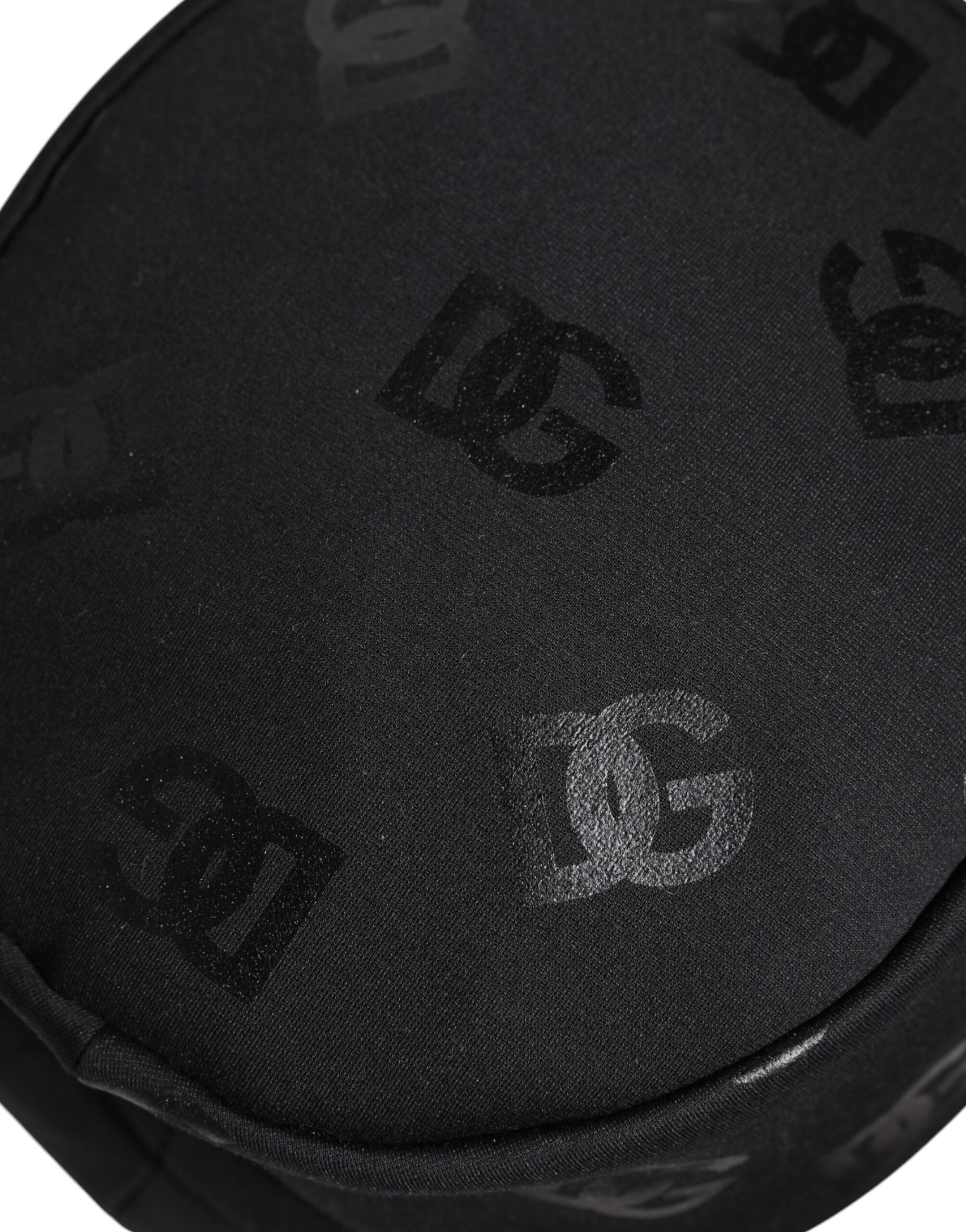 Dolce & Gabbana Black DG Monogram Polyester Jacquard Bucket Hat-4
