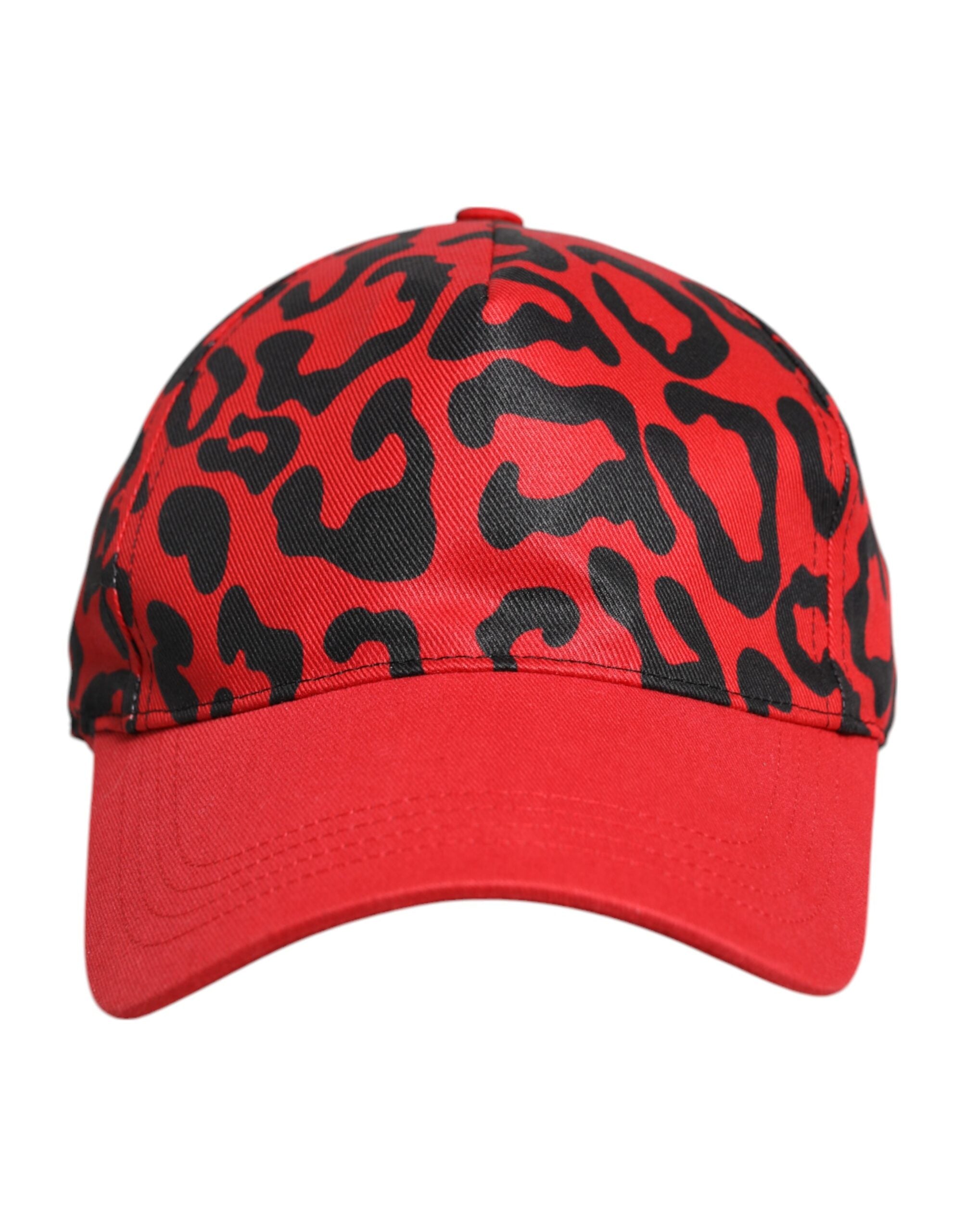 Dolce & Gabbana Red Cotton 6 Panels Women's Baseball Cap-3