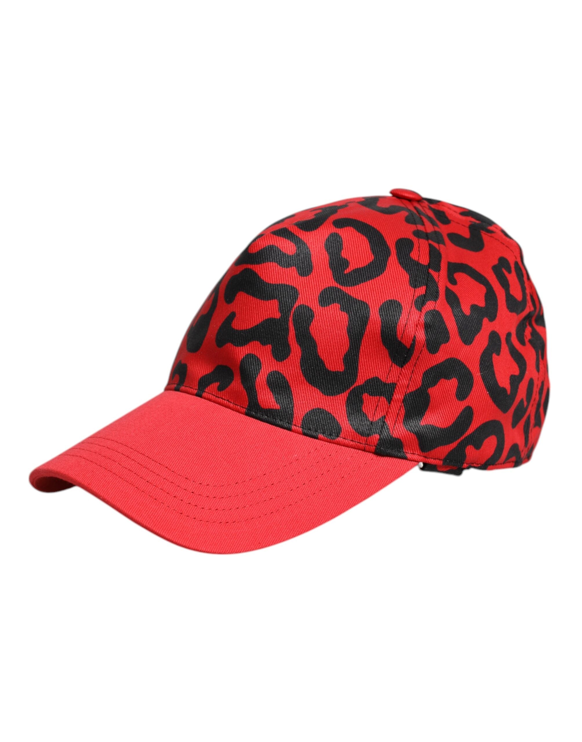 Dolce & Gabbana Red Cotton 6 Panels Women's Baseball Cap-4