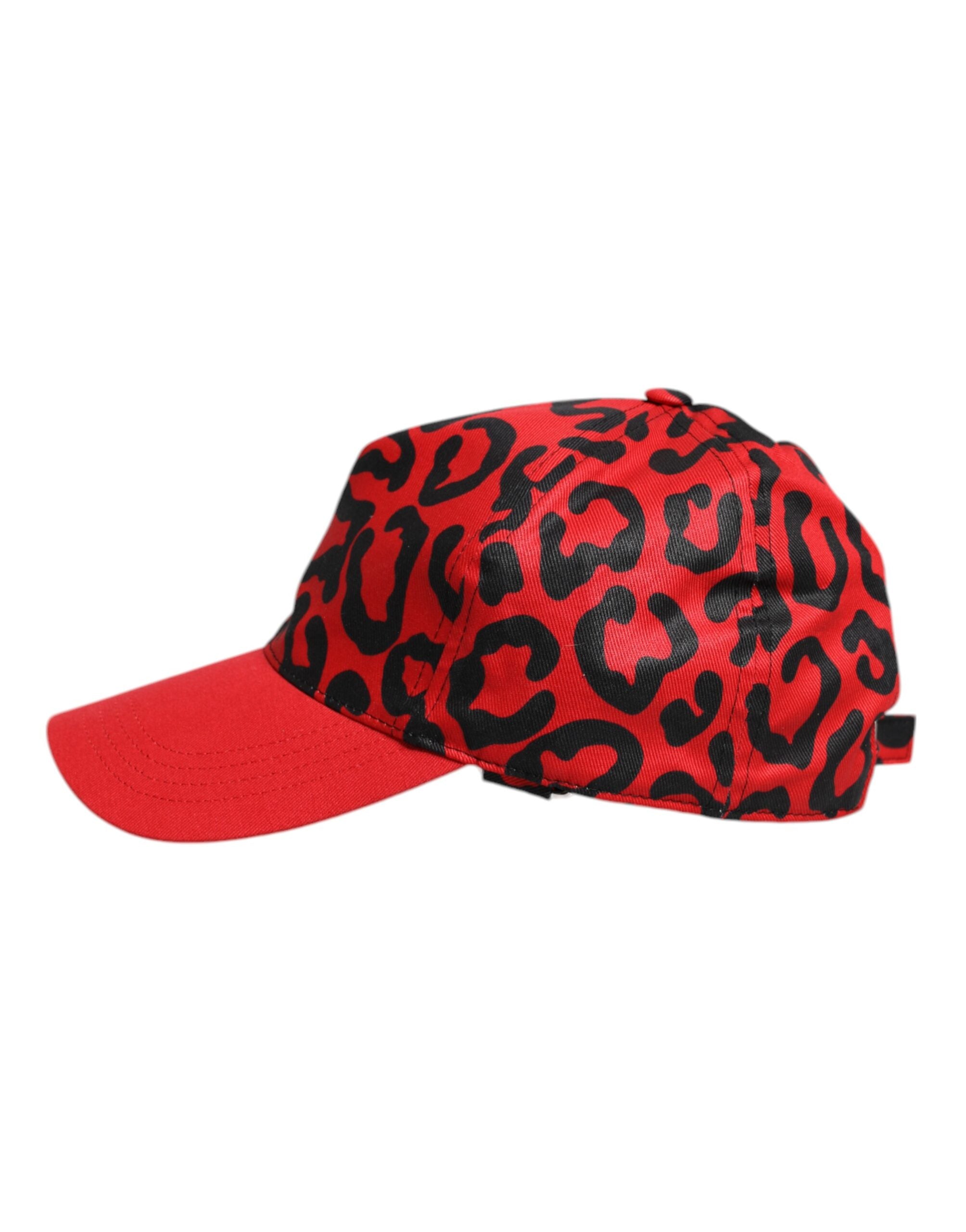 Dolce & Gabbana Red Cotton 6 Panels Women's Baseball Cap-5