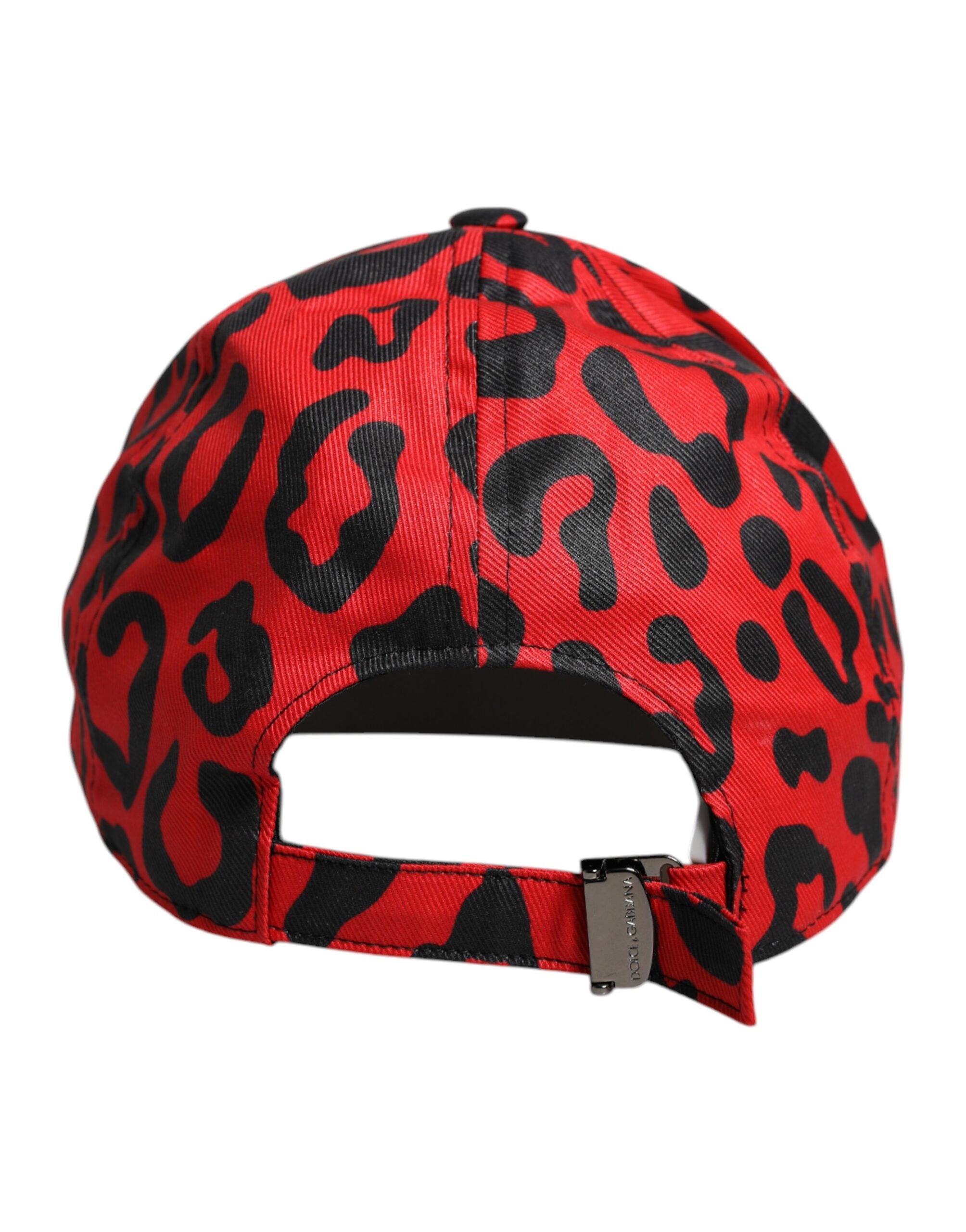 Dolce & Gabbana Red Cotton 6 Panels Women's Baseball Cap-6