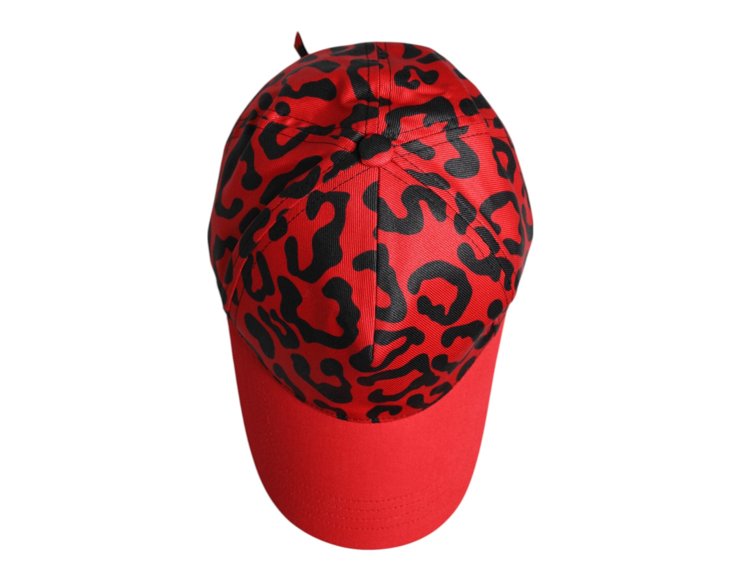 Dolce & Gabbana Red Cotton 6 Panels Women's Baseball Cap-7