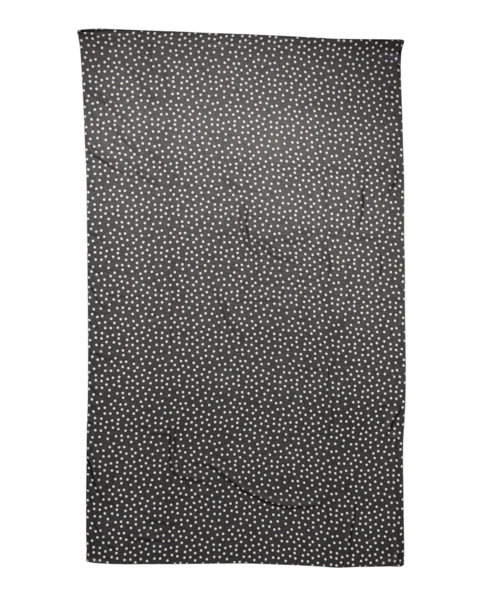 Dolce & Gabbana Schwarzer gepunkteter Polyester-Wickeltuchschal-3
