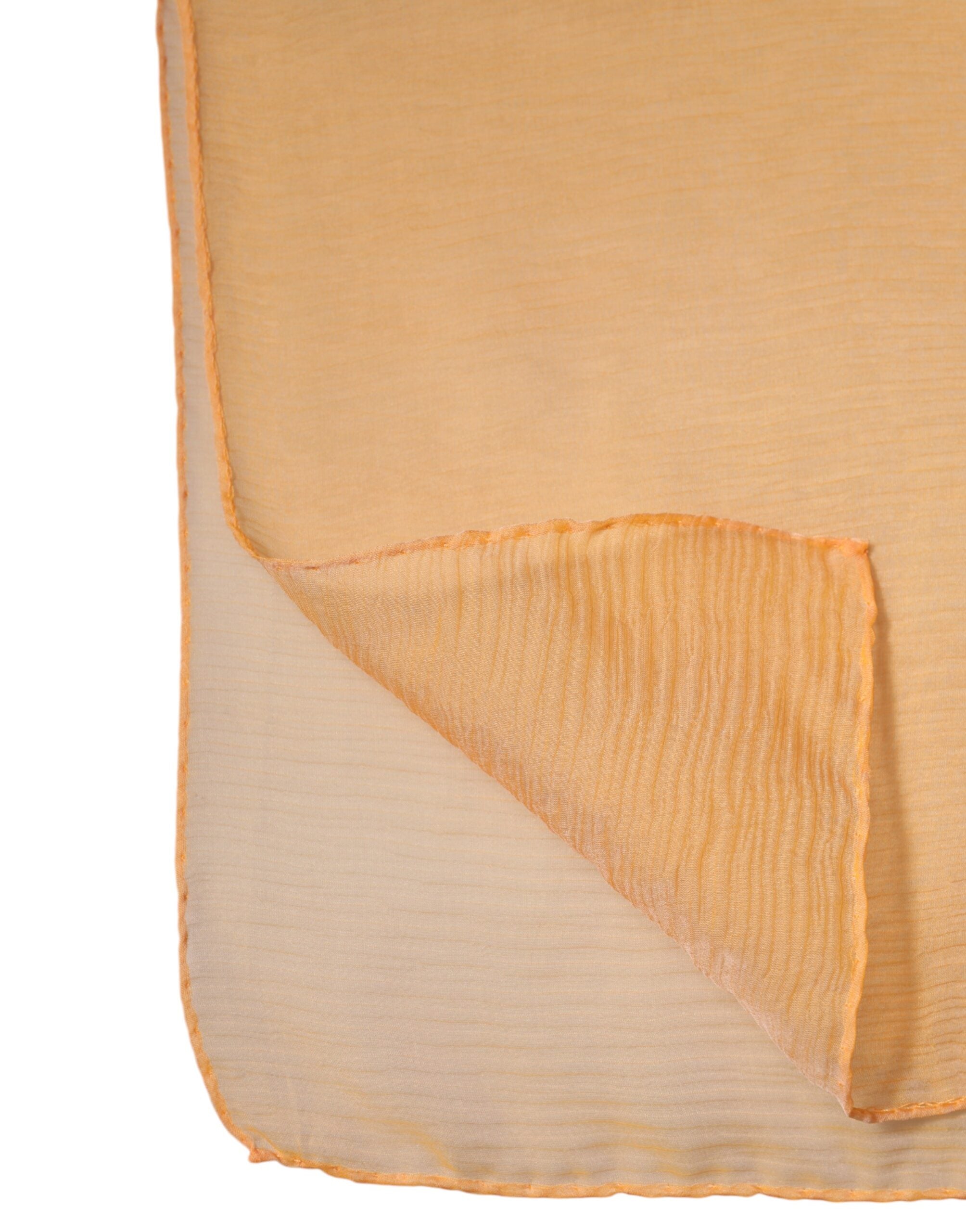 Dolce & Gabbana orange silk rectangular scarf with wrap-5