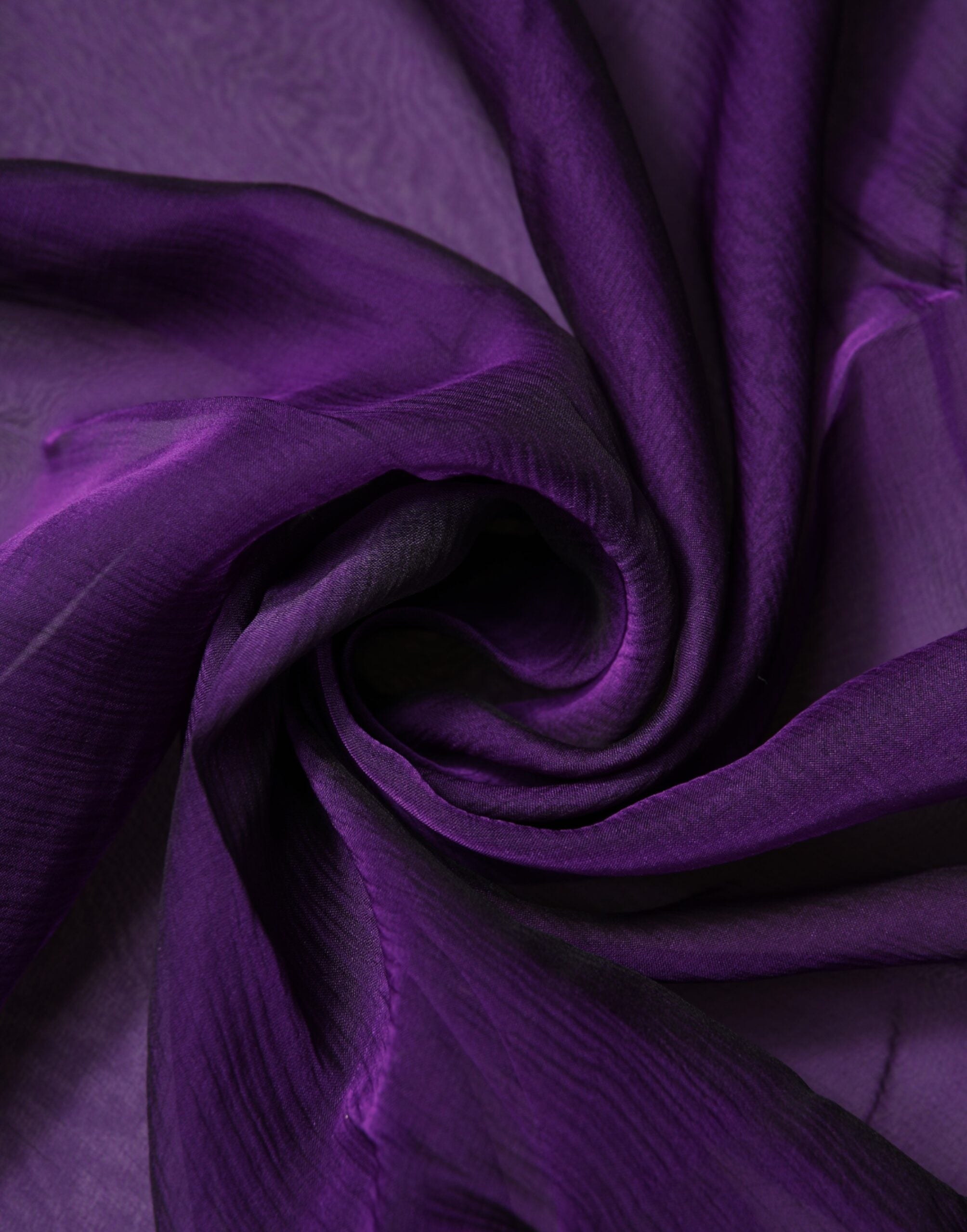 Pañuelo rectangular de seda morado de Dolce & Gabbana-4