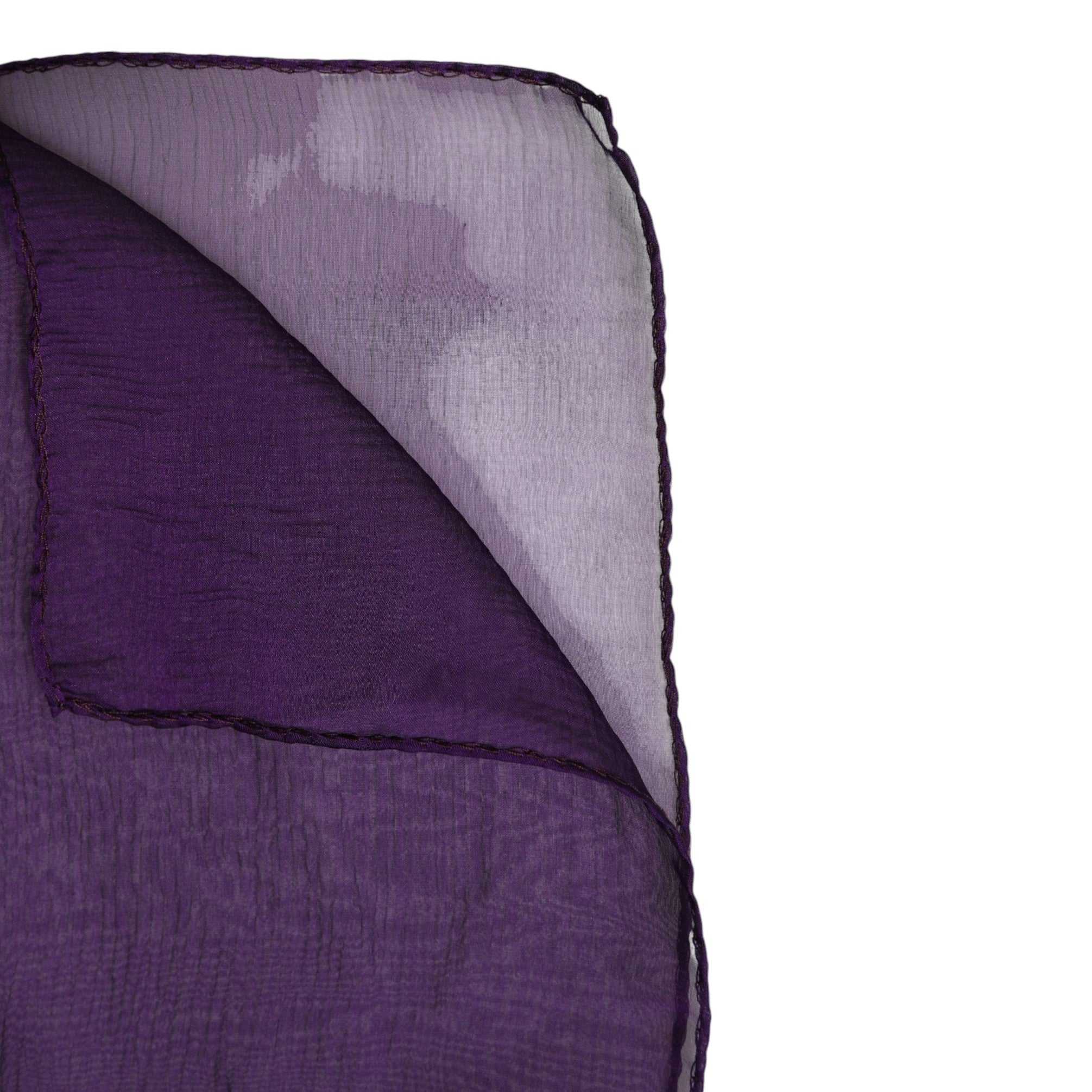 Pañuelo rectangular de seda morado de Dolce & Gabbana-6