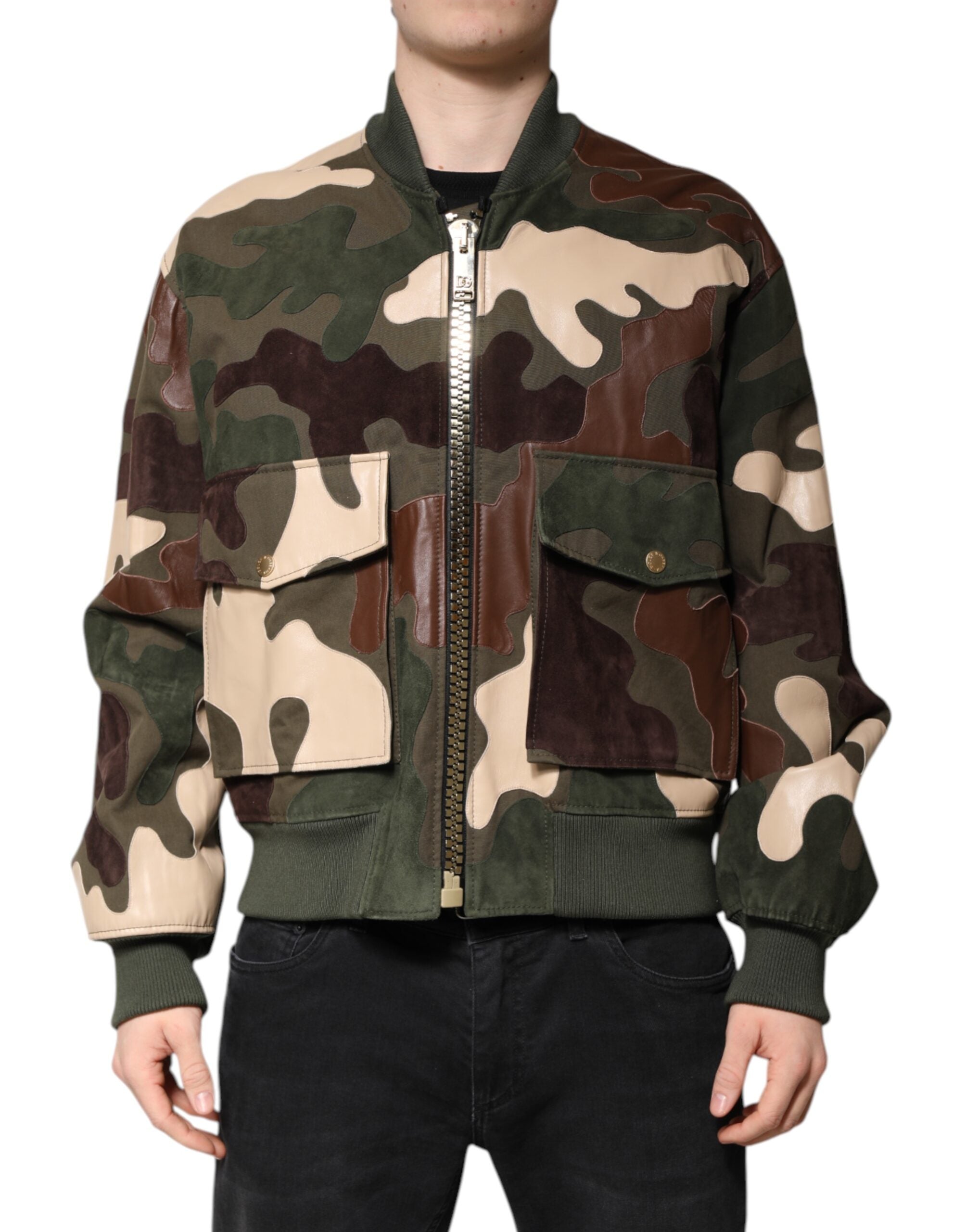 Dolce & Gabbana Multicolored Cotton Zip-Up Bomber Jacket-2