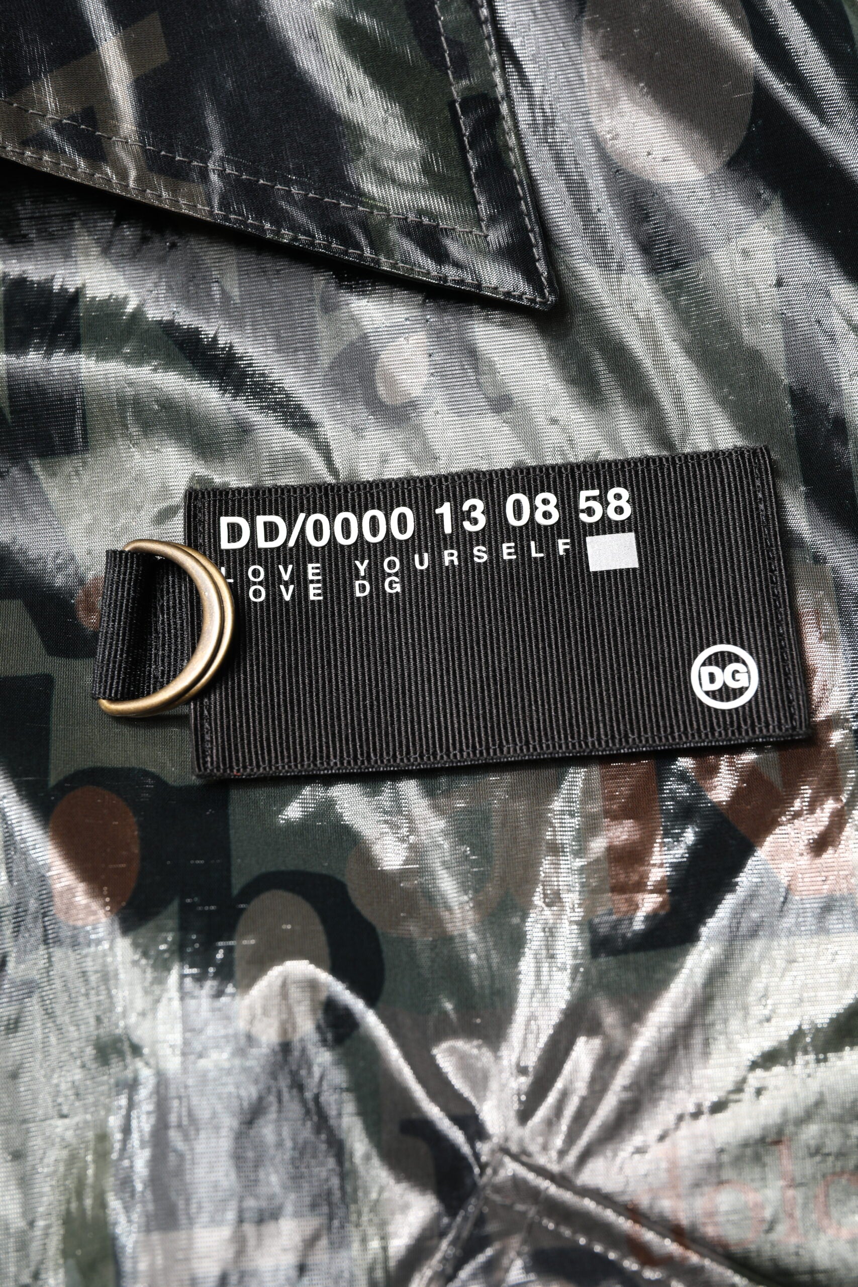 Dolce & Gabbana Green DG Logo Print Bomber Jacket with Full Zip-6