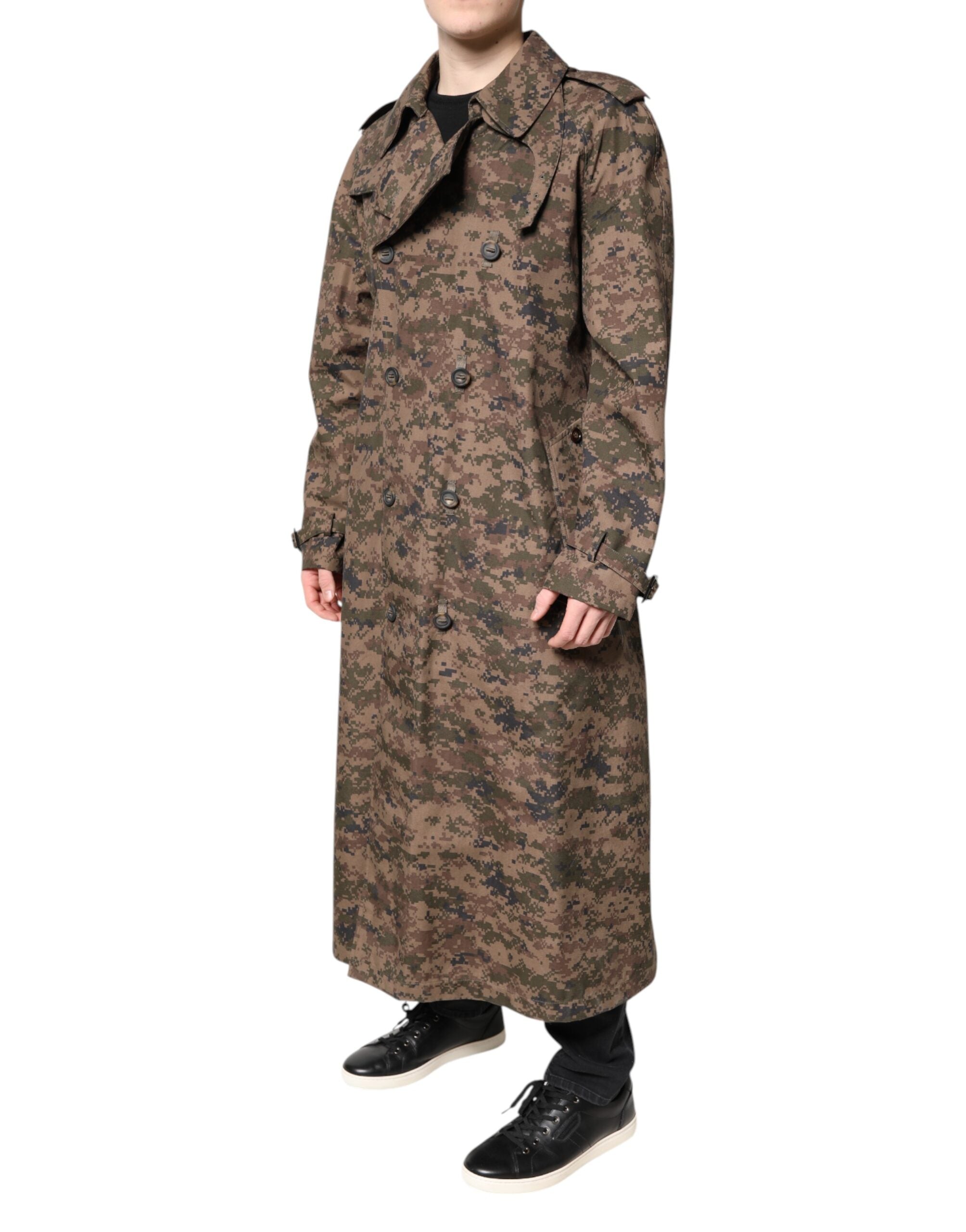 Chaqueta cruzada de camuflaje multicolor de Dolce & Gabbana-3