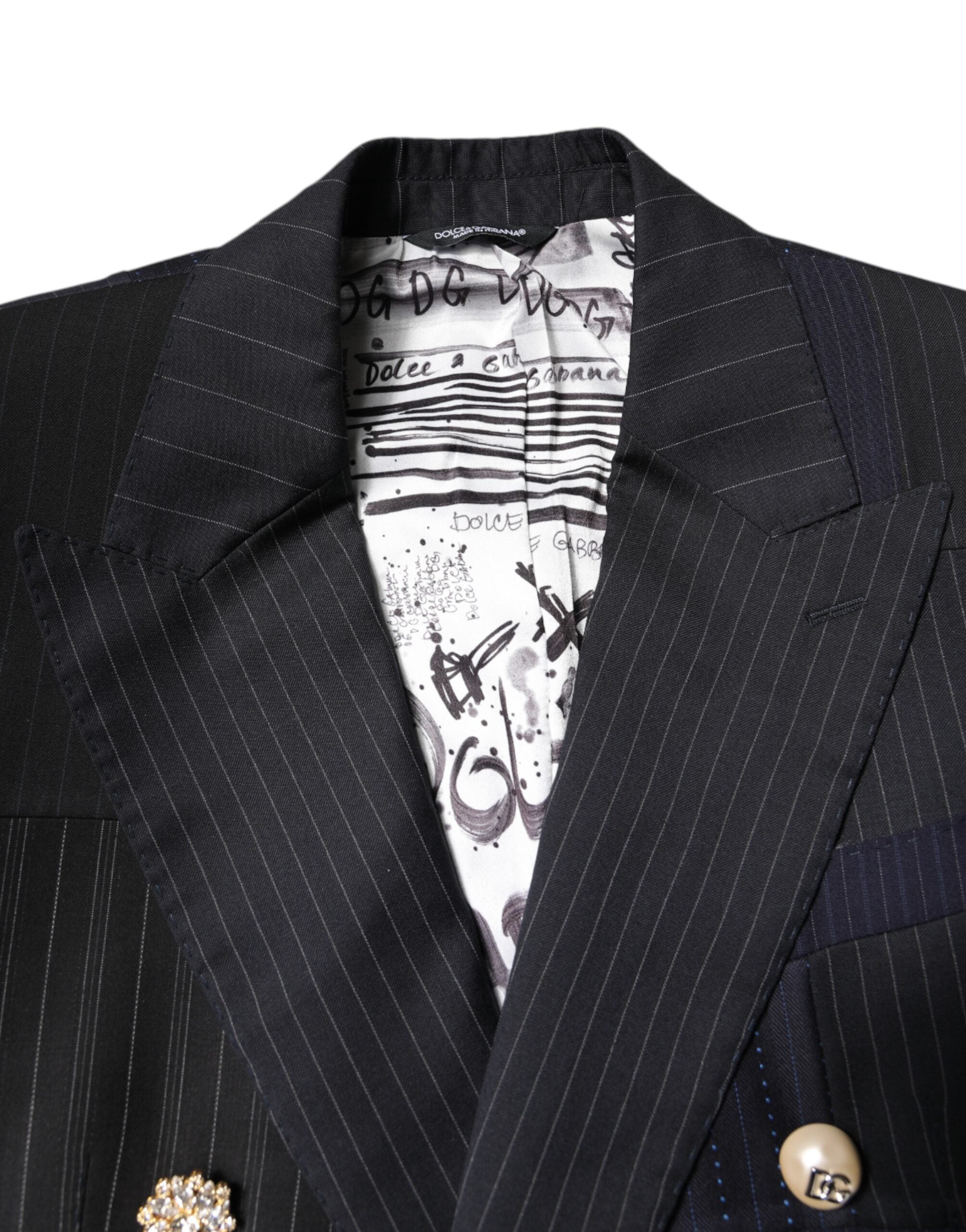 Dolce & Gabbana Multicolor Patchwork Jacket Coat Suit Blazer-5