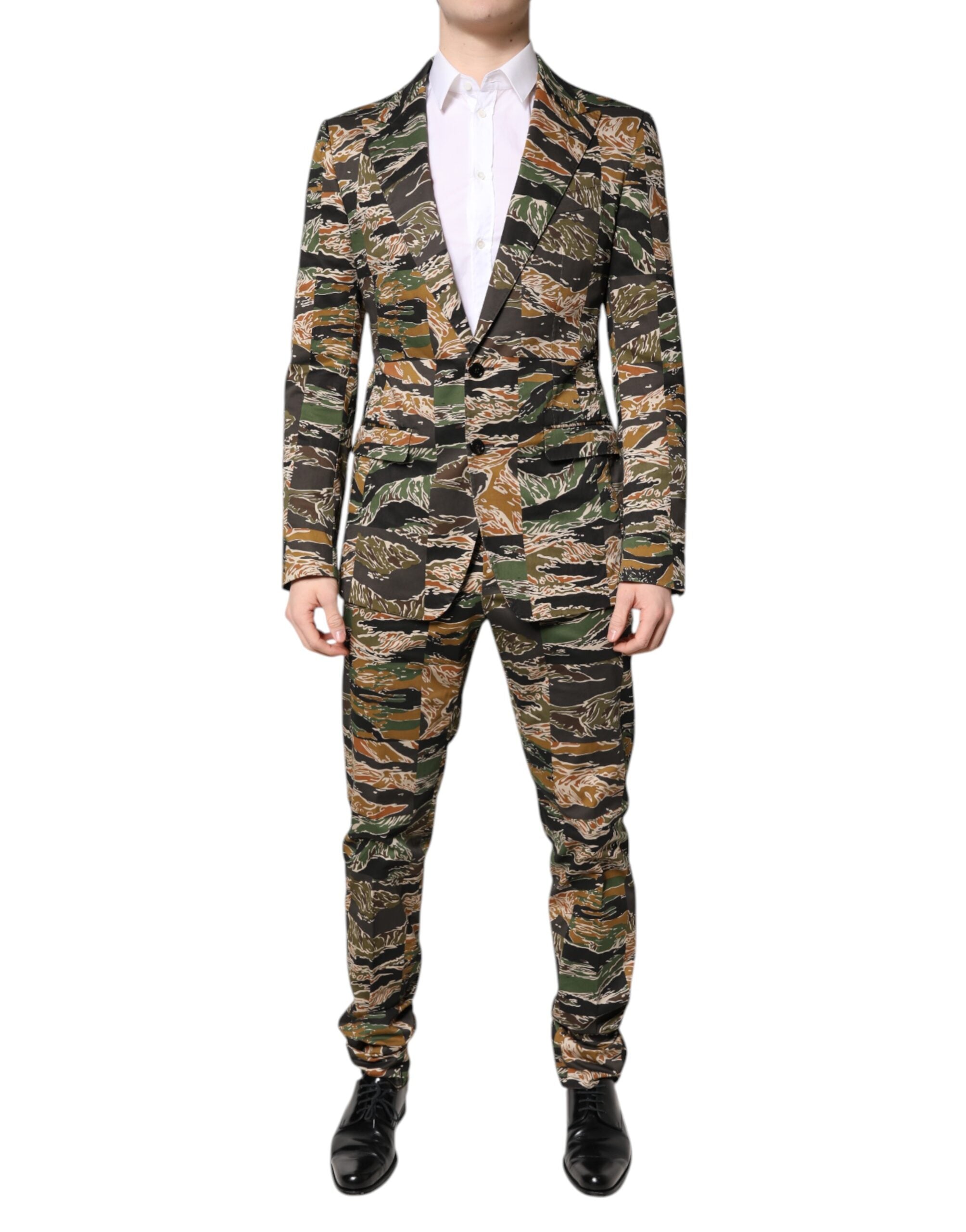 Dolce & Gabbana Multicolor Taormina Single-breasted 2-piece suit-1