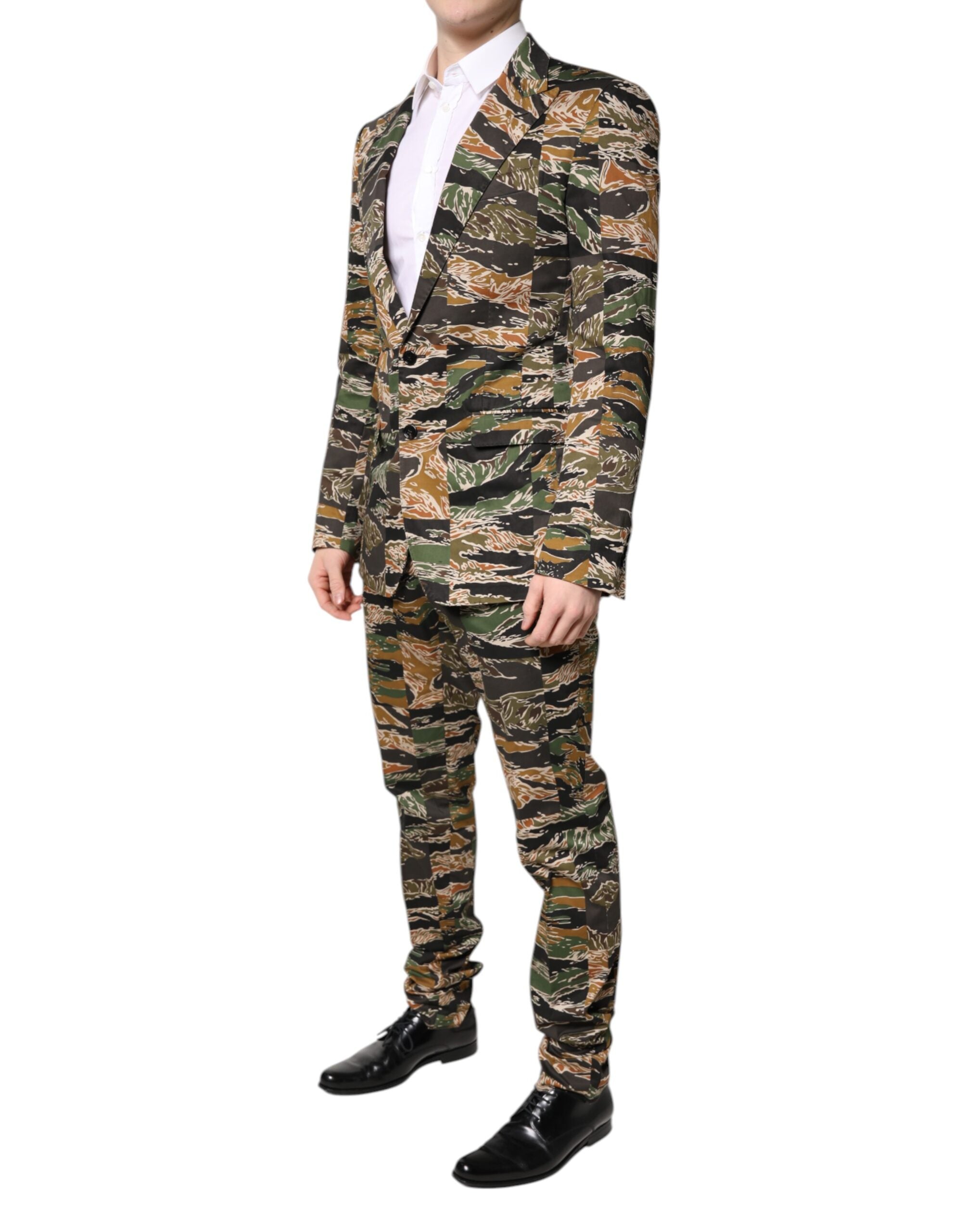 Dolce & Gabbana Multicolor Taormina Single-breasted 2-piece suit-3