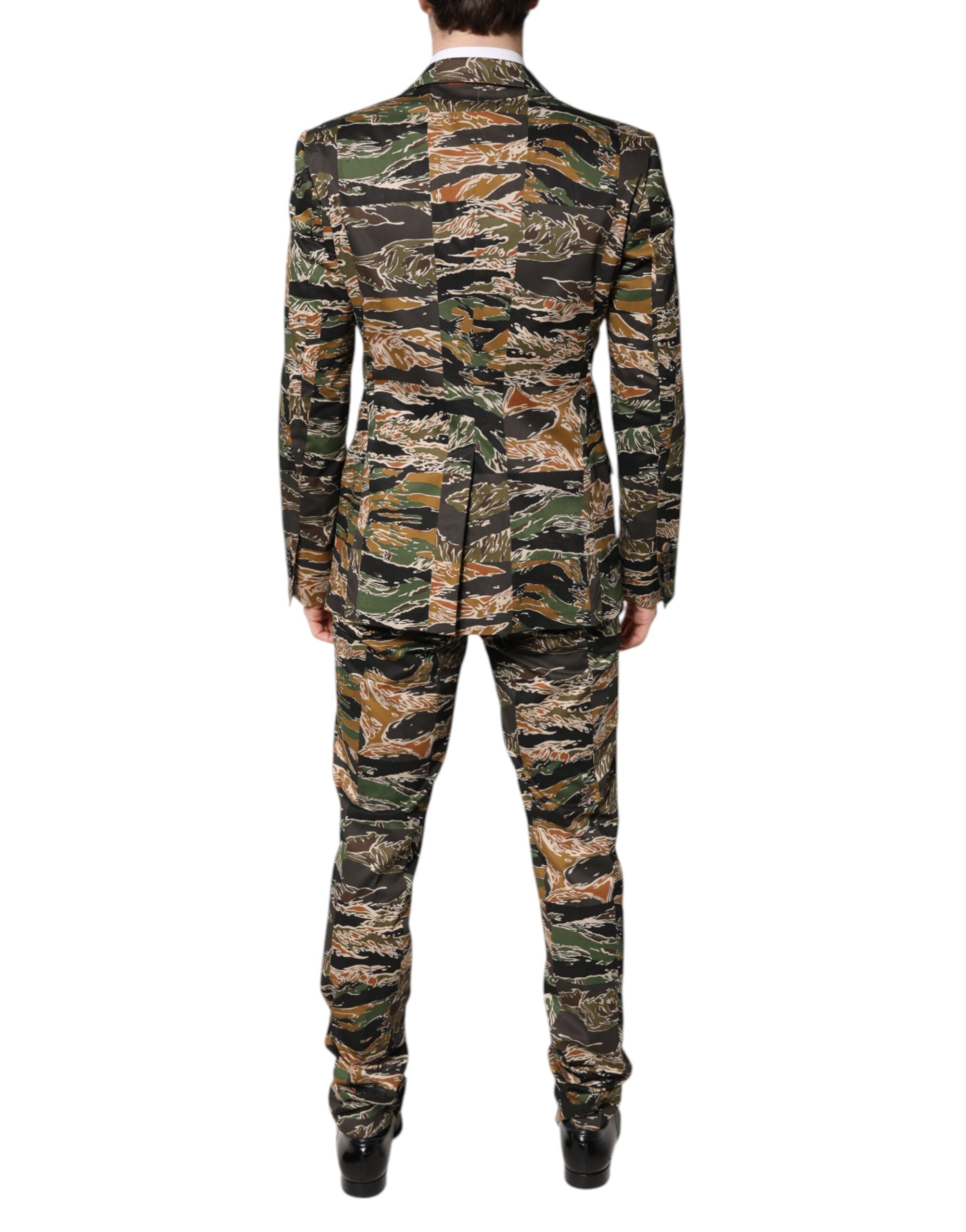 Dolce & Gabbana Multicolor Taormina Single-breasted 2-piece suit-4