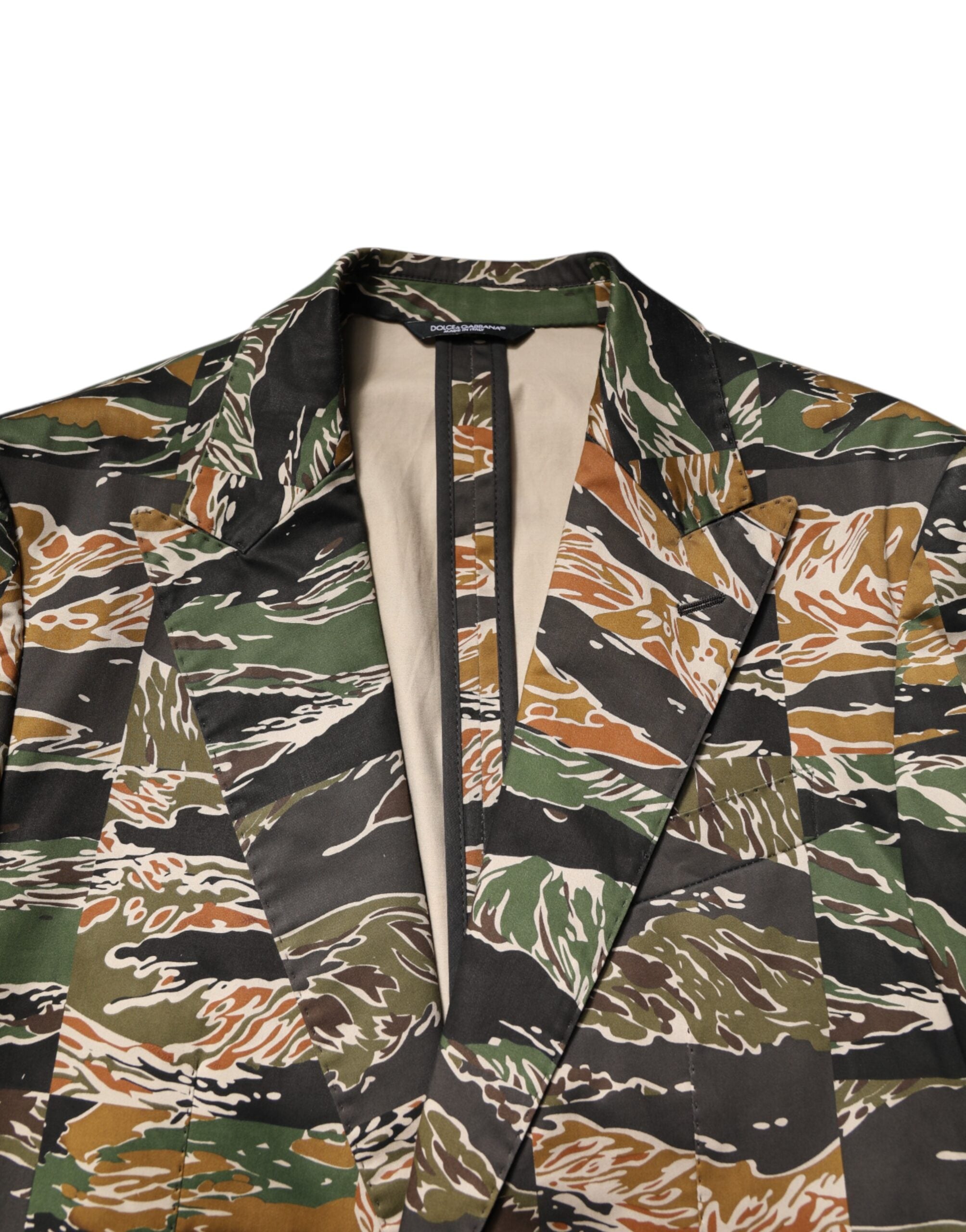 Dolce & Gabbana Multicolor Taormina Single-breasted 2-piece suit-5