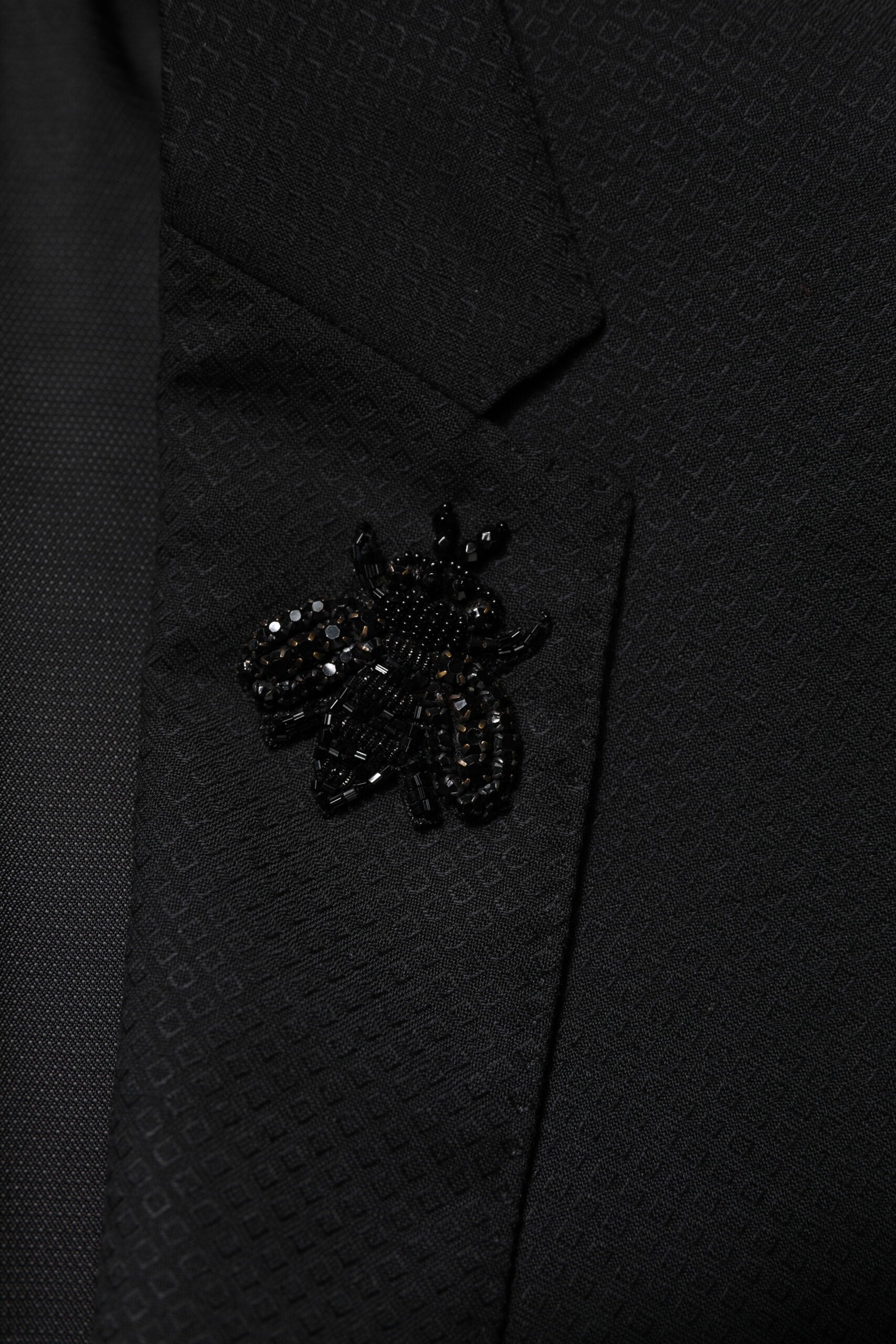 Dolce & Gabbana Black single-breasted 2-piece wool suit-6
