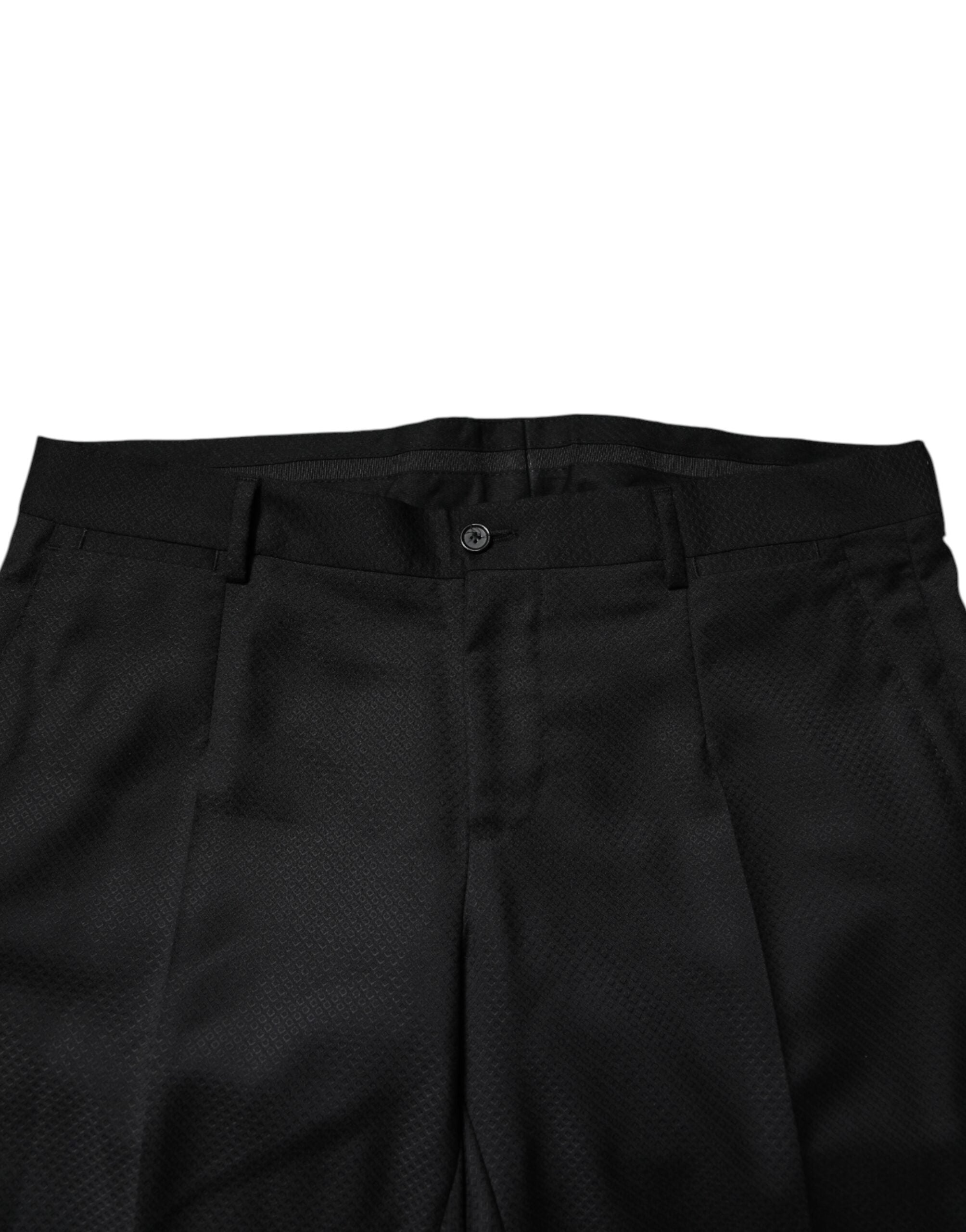 Dolce & Gabbana Black single-breasted 2-piece wool suit-7