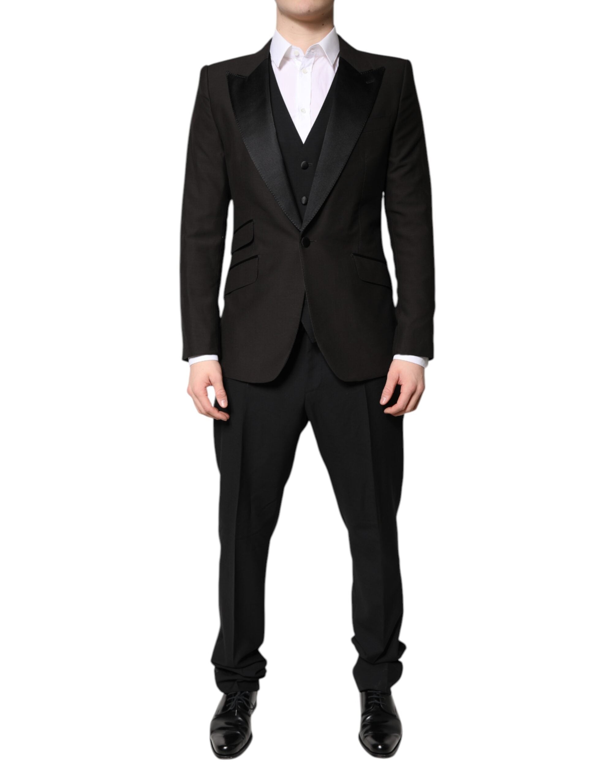 Dolce & Gabbana Black single-breasted formal 3-piece suit-2