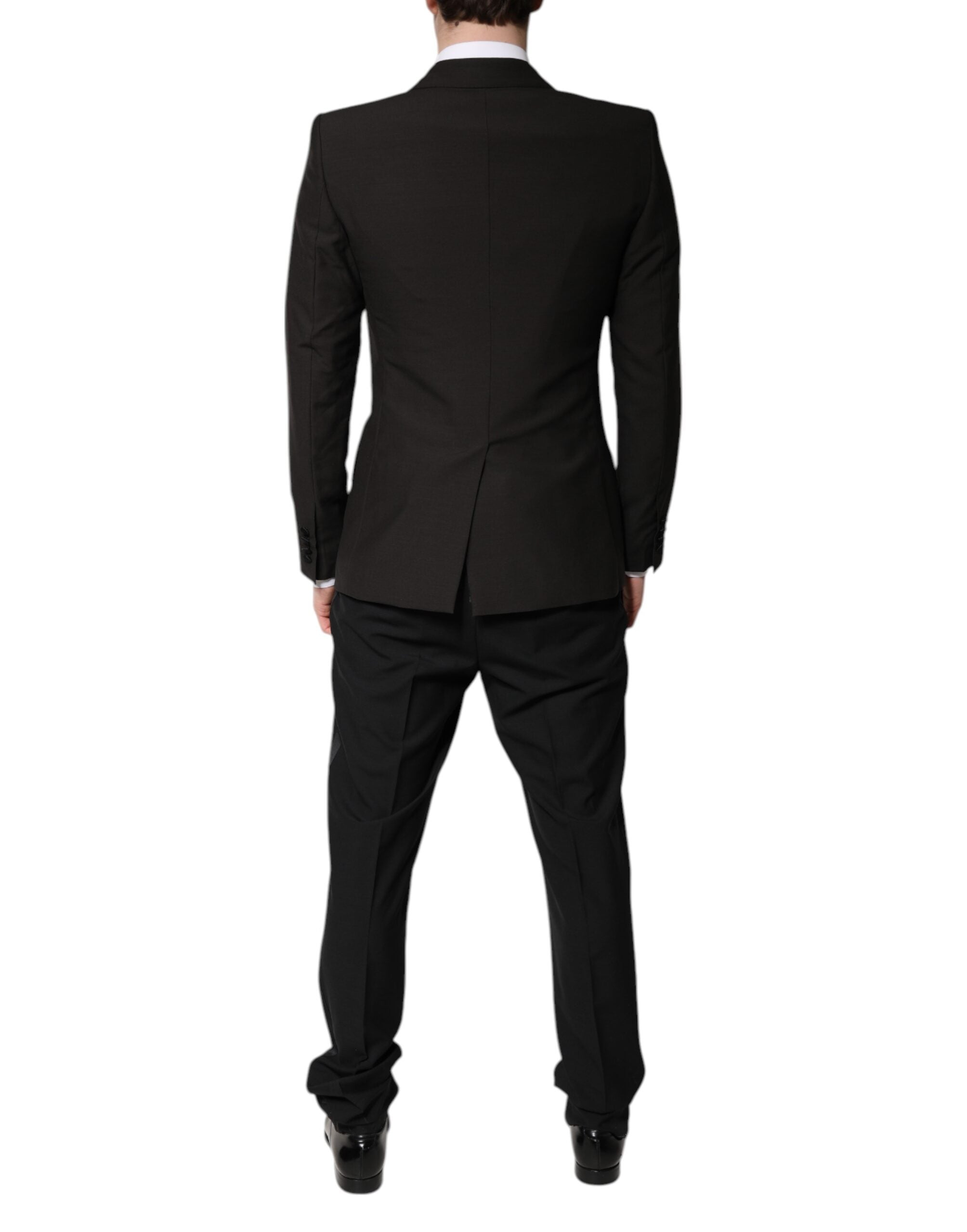 Dolce & Gabbana Black single-breasted formal 3-piece suit-4