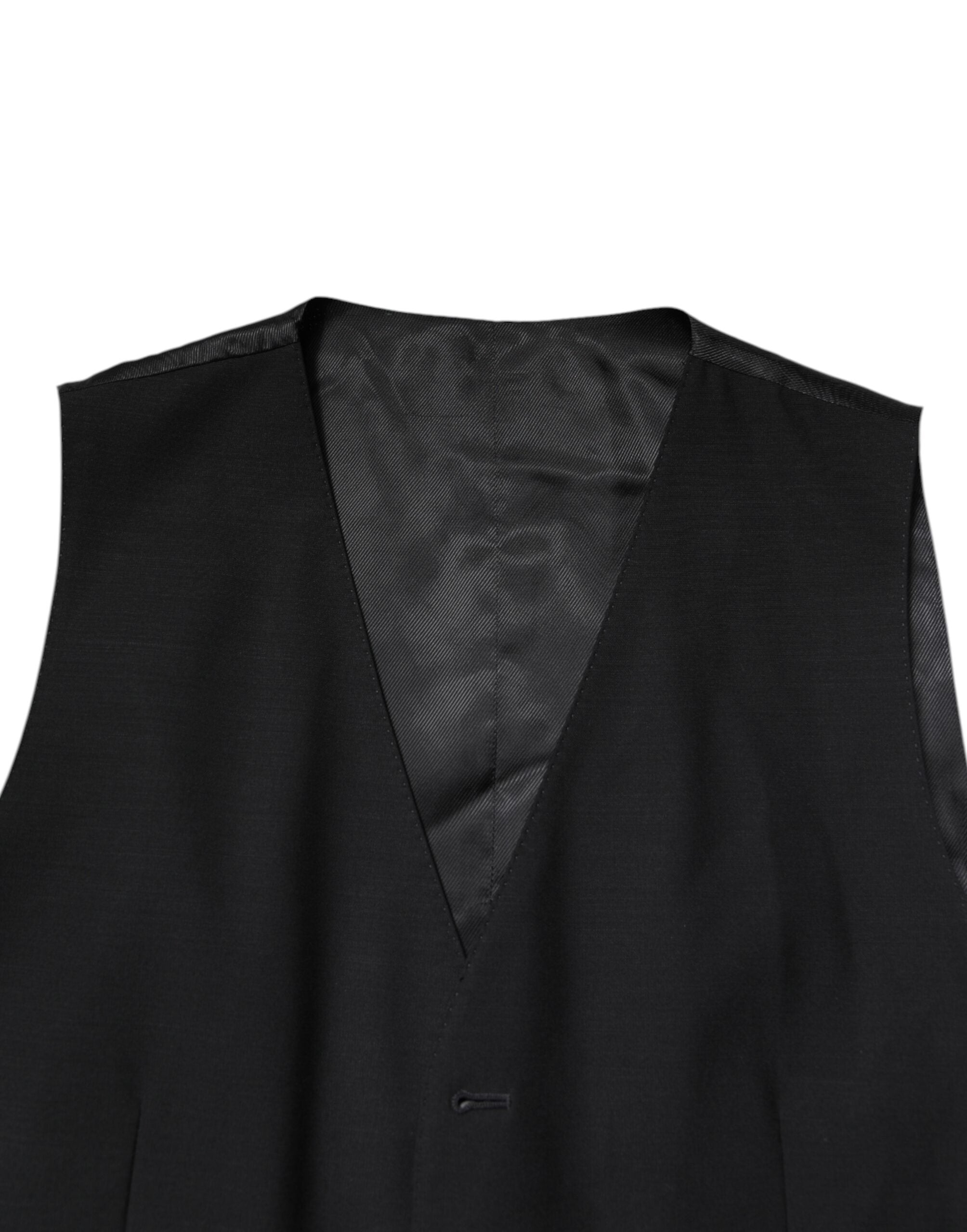 Dolce & Gabbana Black single-breasted formal 3-piece suit-8