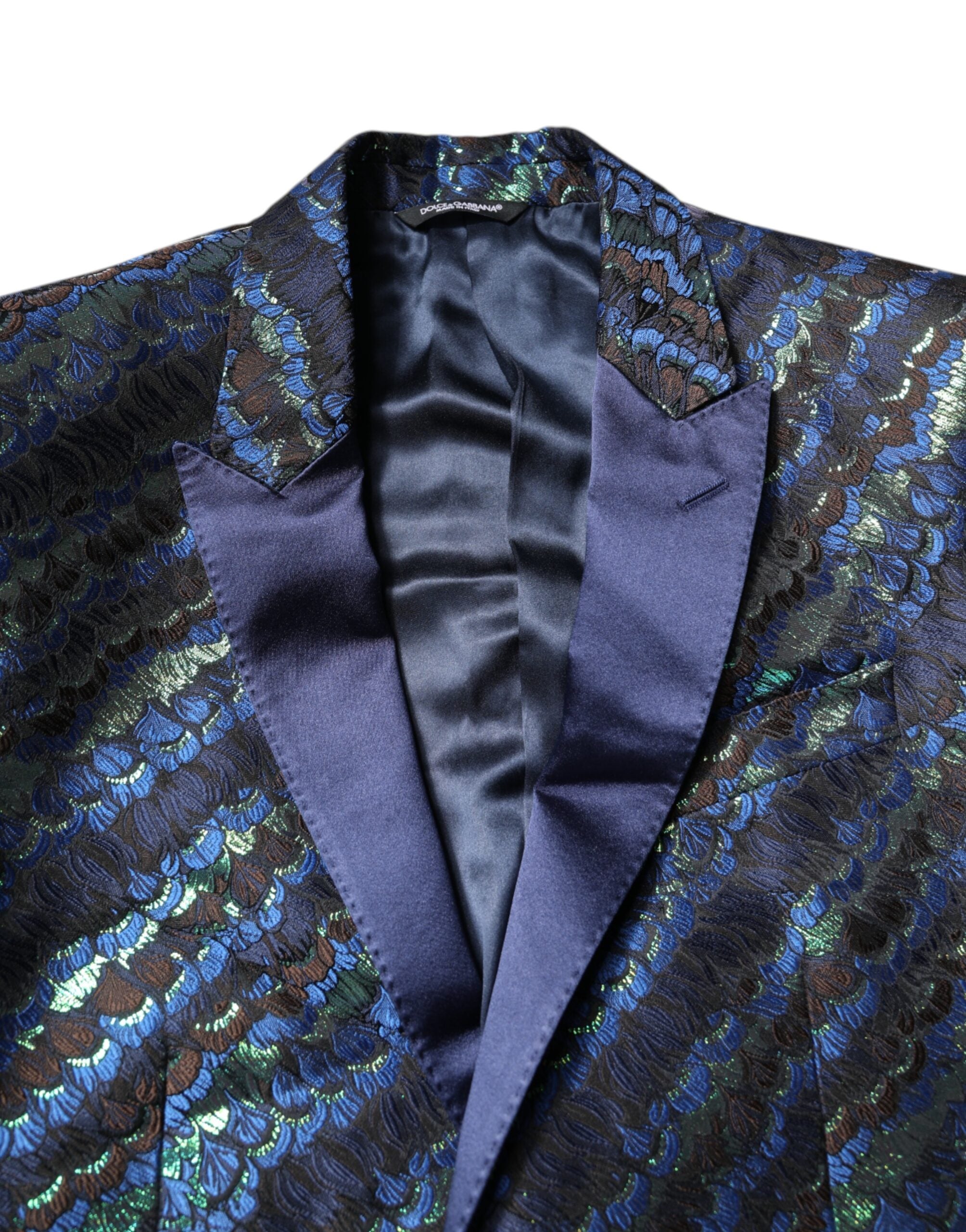 Dolce & Gabbana Multicolor Polyester Jacquard 2 Stück Anzug-8