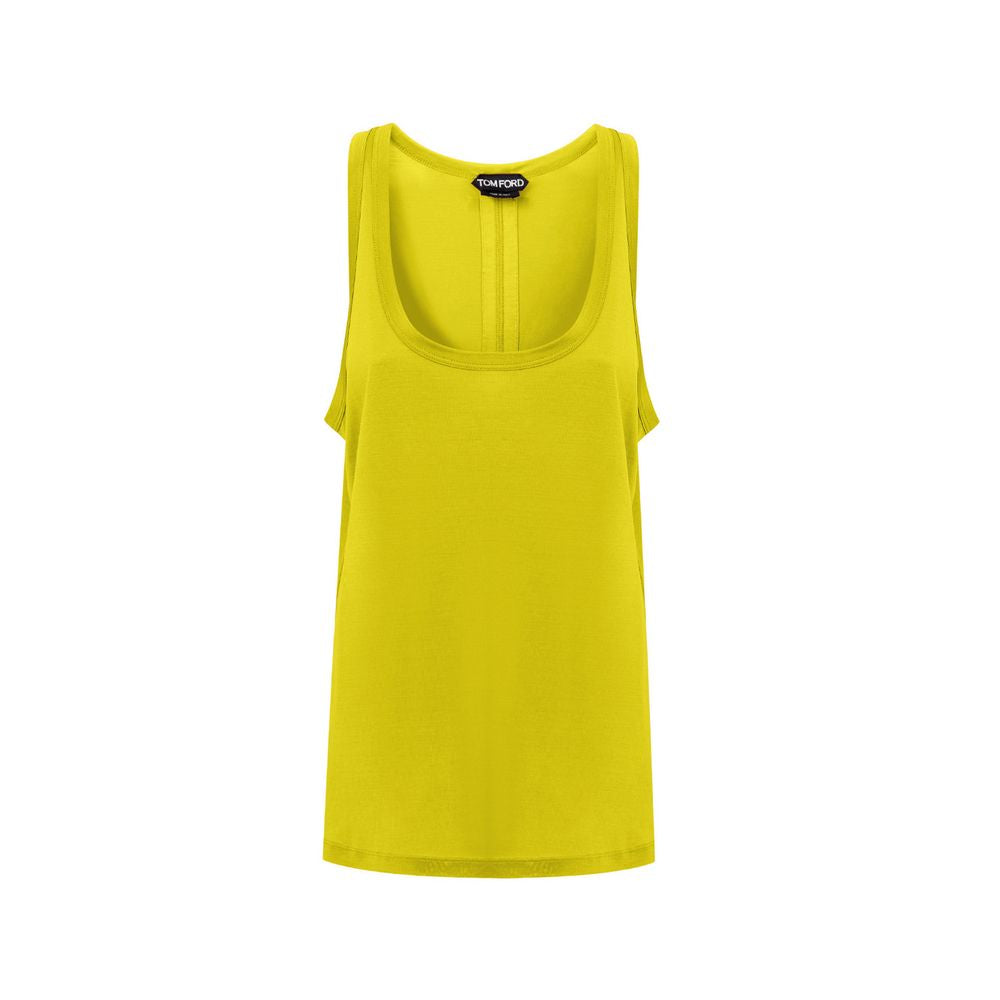 Tom Ford Yellow Silk Tank Top-1