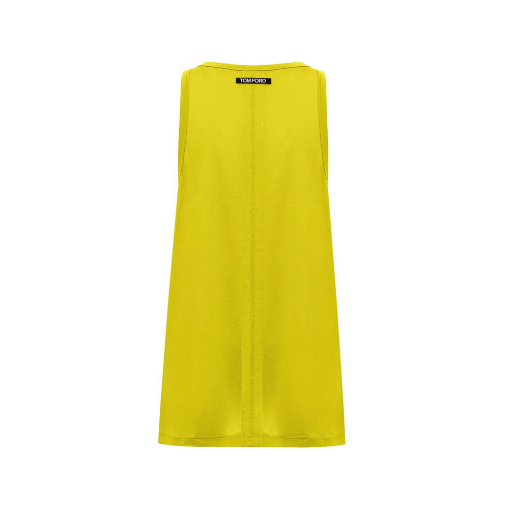 Tom Ford Yellow Silk Tank Top-2