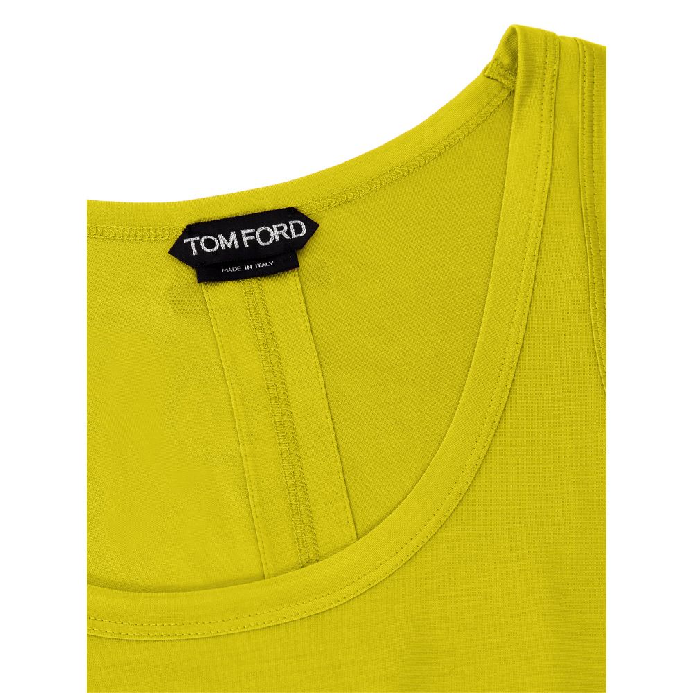 Tom Ford Yellow Silk Tank Top-3