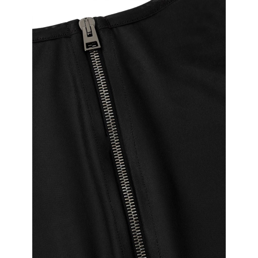 Tom Ford Schwarzes Viskose-Langarmshirt-4