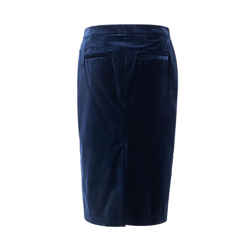 Tom Ford Blaue Baumwoll-Midi-Rock-2