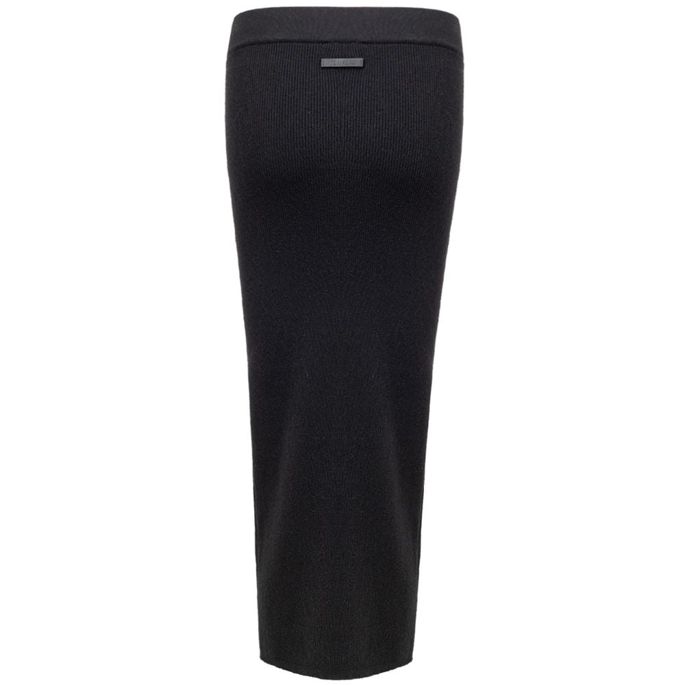 Tom Ford Schwarzer Kaschmir-Midirock-2
