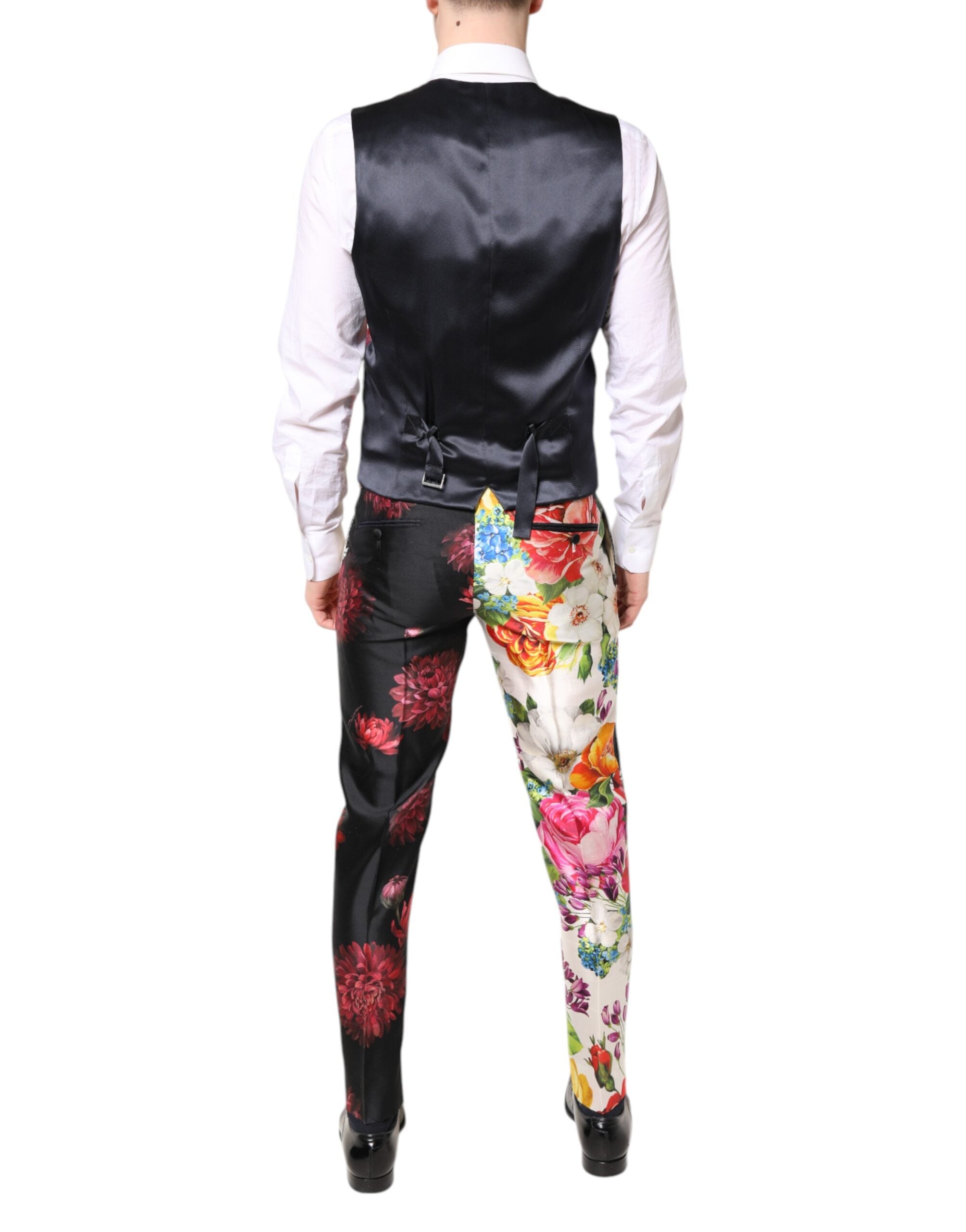 Dolce & Gabbana Multicolor Floral SICILIA Silk 3-Piece Suit-7