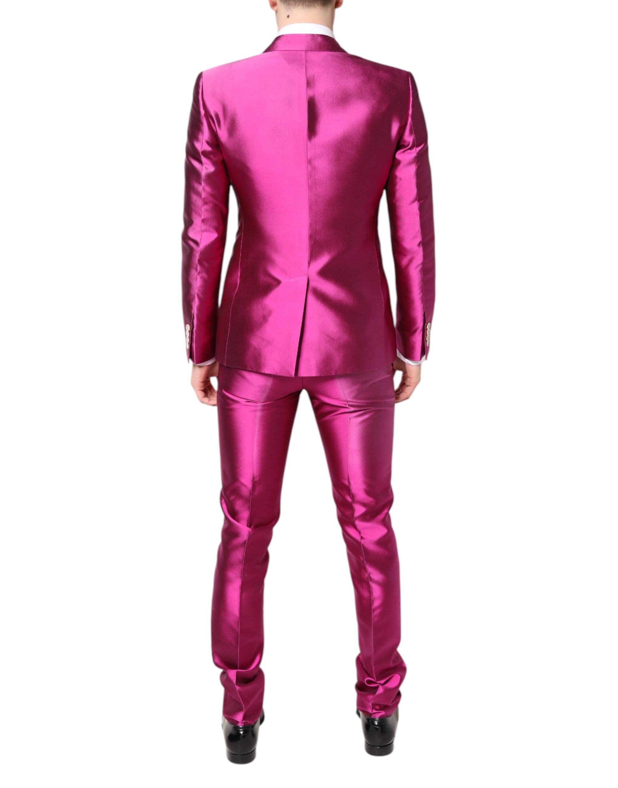 Dolce & Gabbana Rosa SICILIA Zweireihiger 3-teiliger Anzug-4