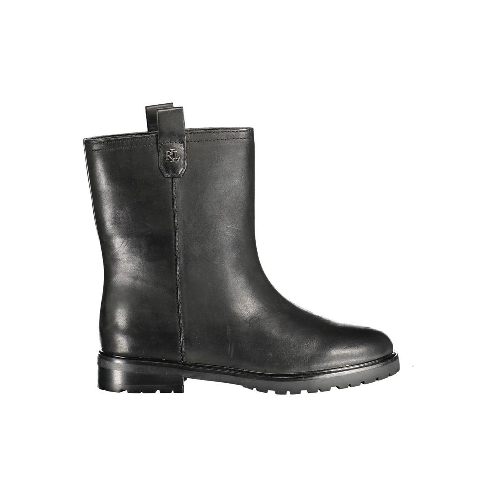 Ralph Lauren Black Polyester Ankle Boots-1
