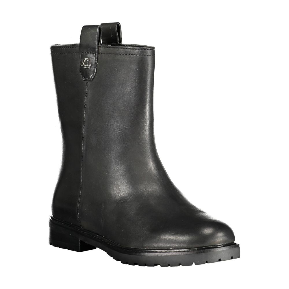 Ralph Lauren Black Polyester Ankle Boots-3