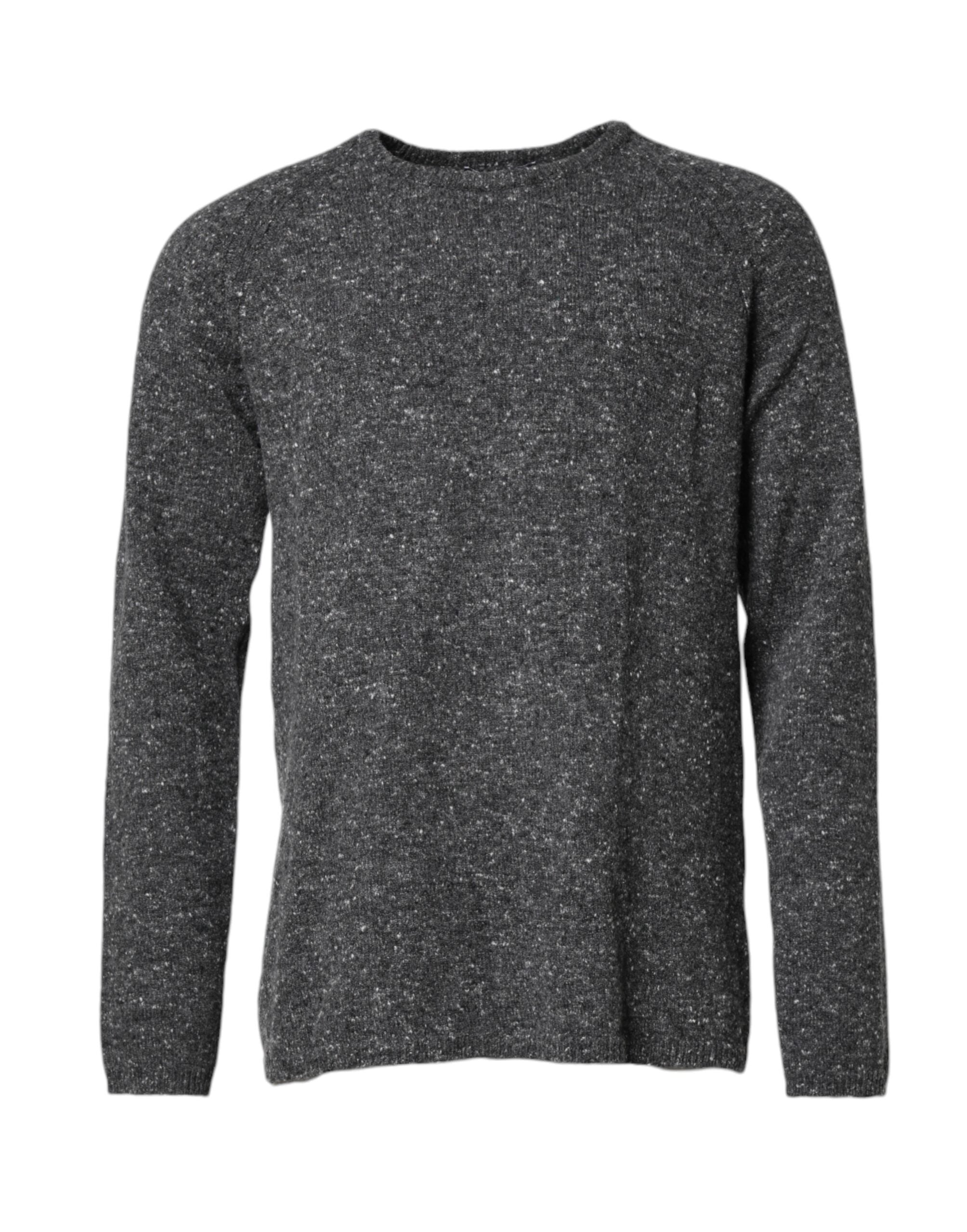 Dolce & Gabbana grey round-neck wool sweater-1
