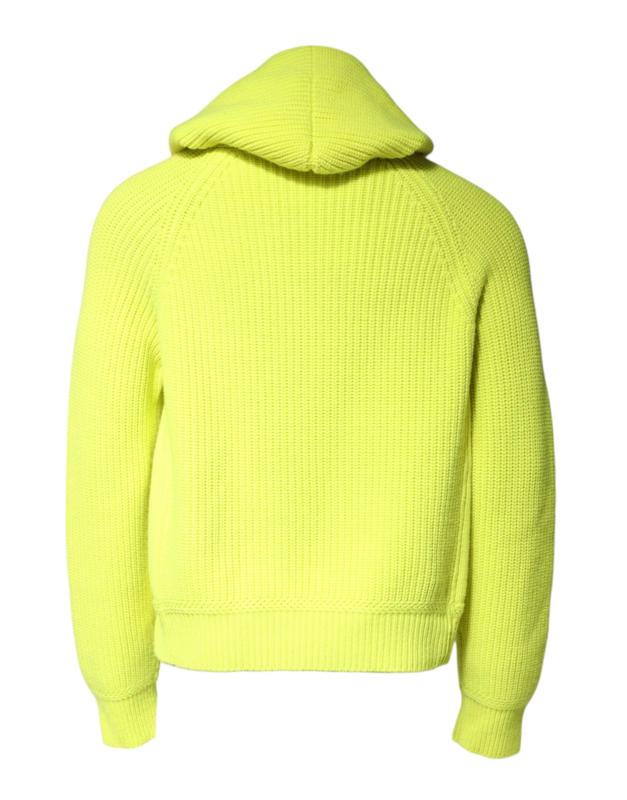 Dolce & Gabbana Grün 69 Knit Hooded Herren Pullover Pullover-4