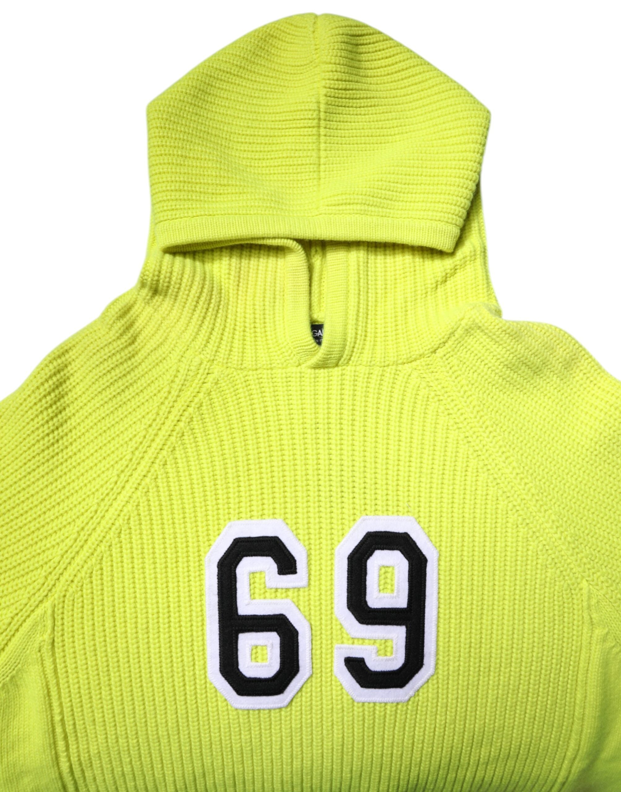 Dolce & Gabbana Grün 69 Knit Hooded Herren Pullover Pullover-5