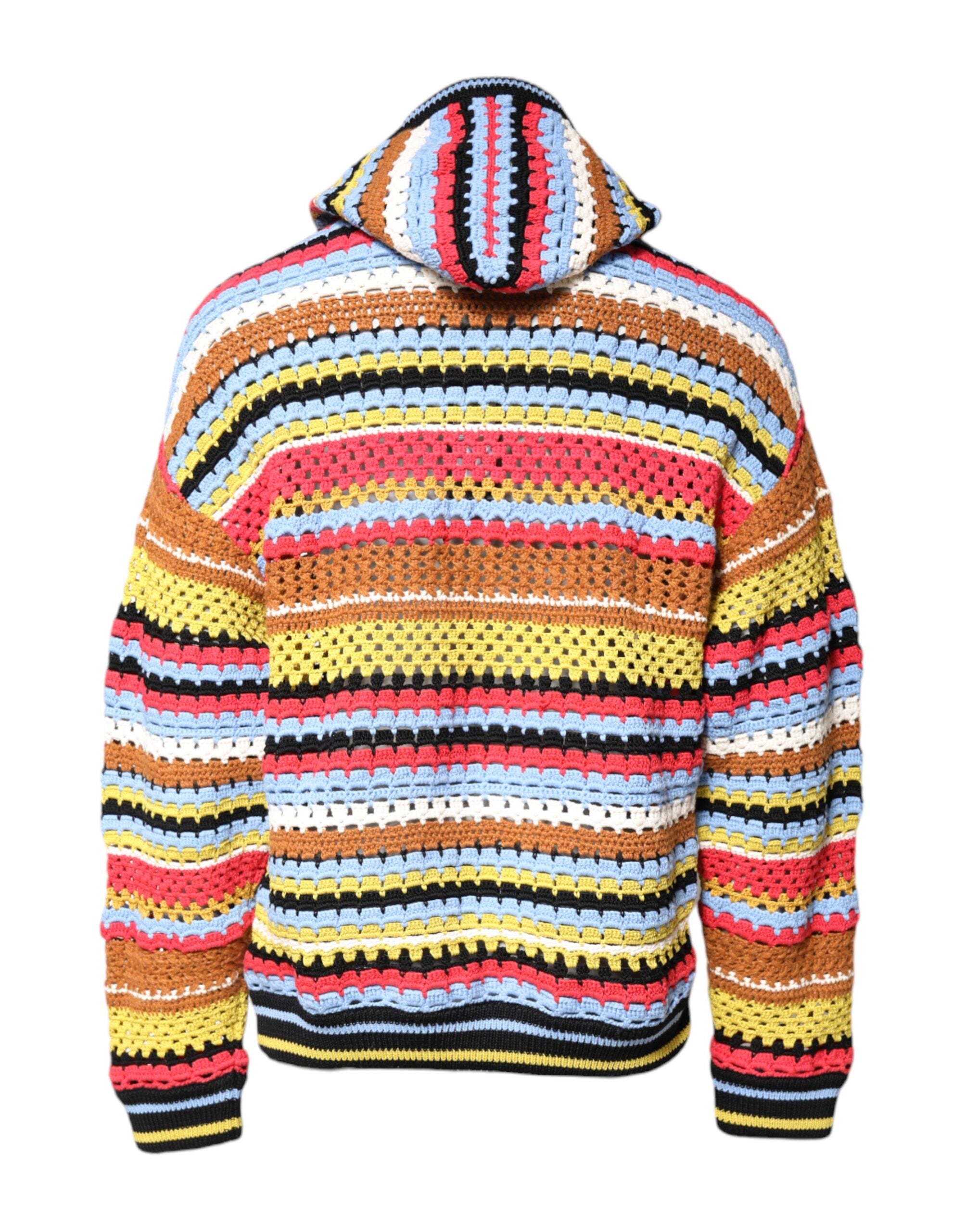 Dolce & Gabbana Multicolor Cotton Hoodie-4