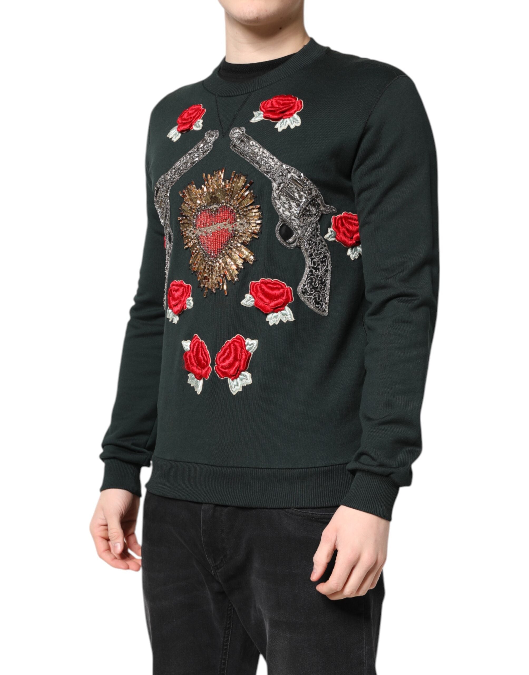 Dolce & Gabbana black sweater with sequin embellishment-3