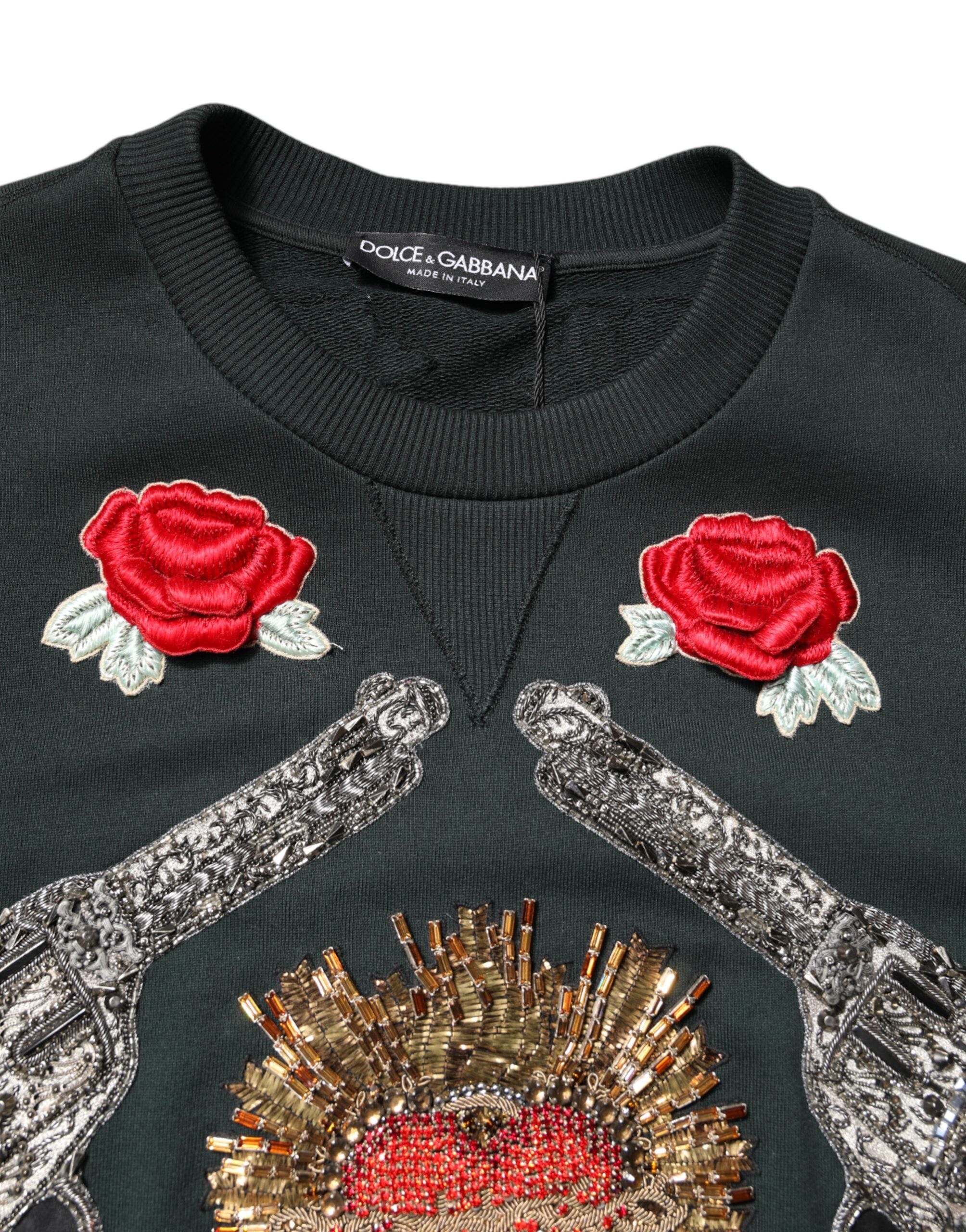 Dolce & Gabbana black sweater with sequin embellishment-5