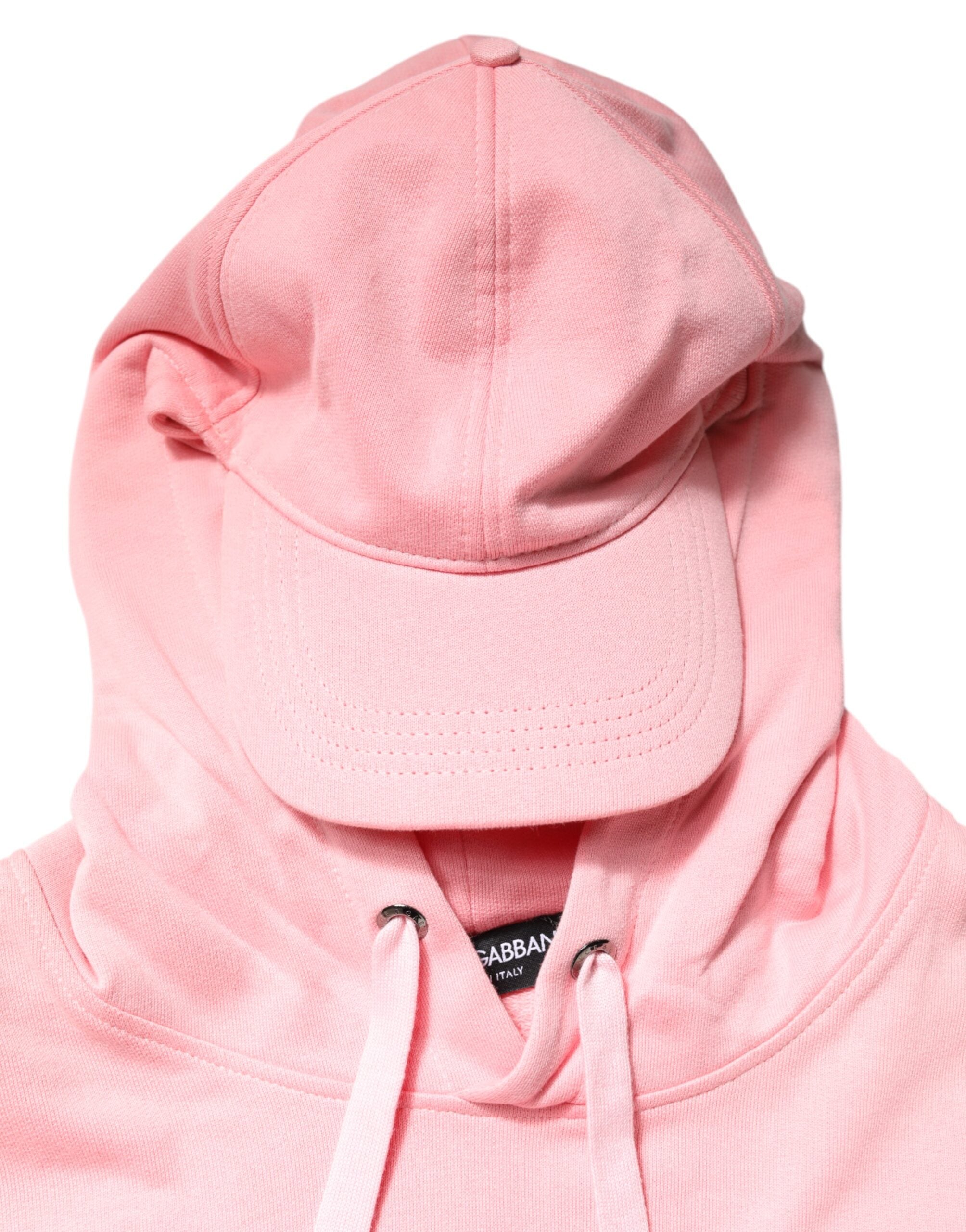 Chaleco deportivo con capucha de algodón rosa para hombre de Dolce & Gabbana-5