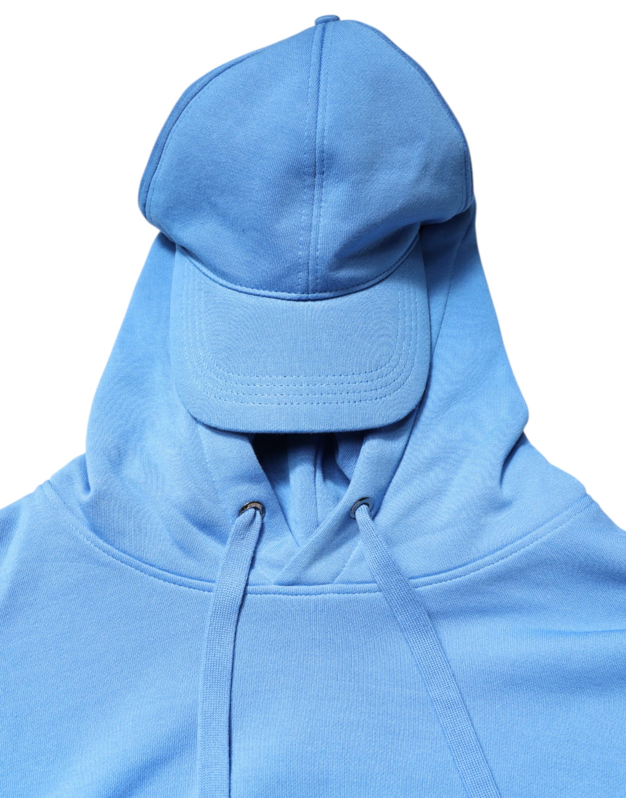 Chaleco deportivo con capucha de algodón azul para hombre de Dolce & Gabbana-5