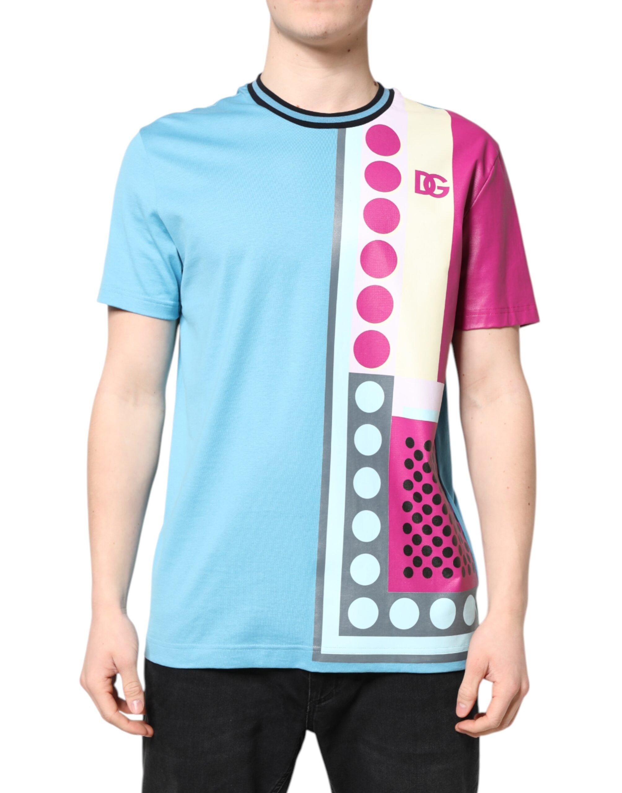 Dolce & Gabbana multi-colored printed logo short-sleeved T-shirt-2
