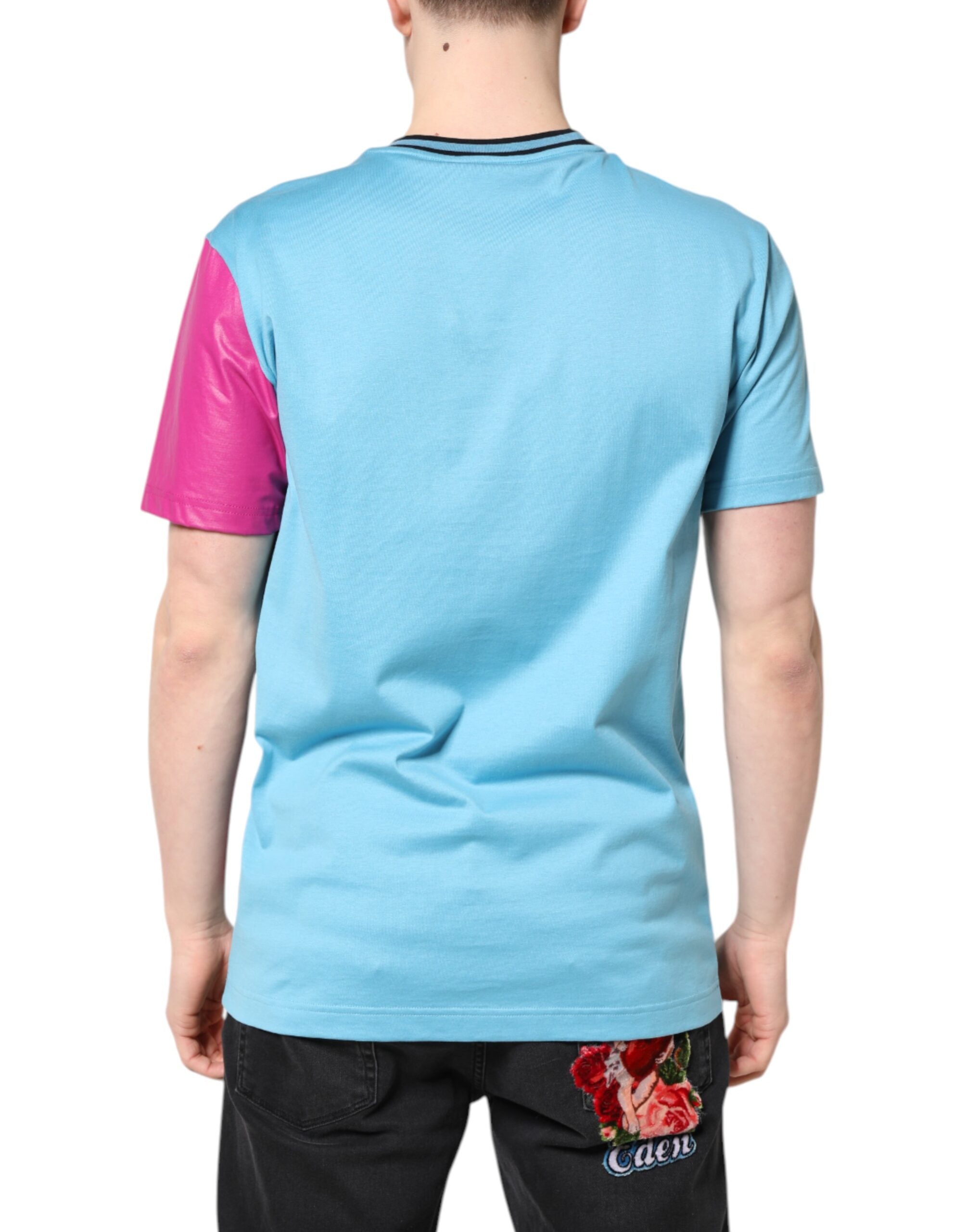 Dolce & Gabbana multi-colored printed logo short-sleeved T-shirt-4